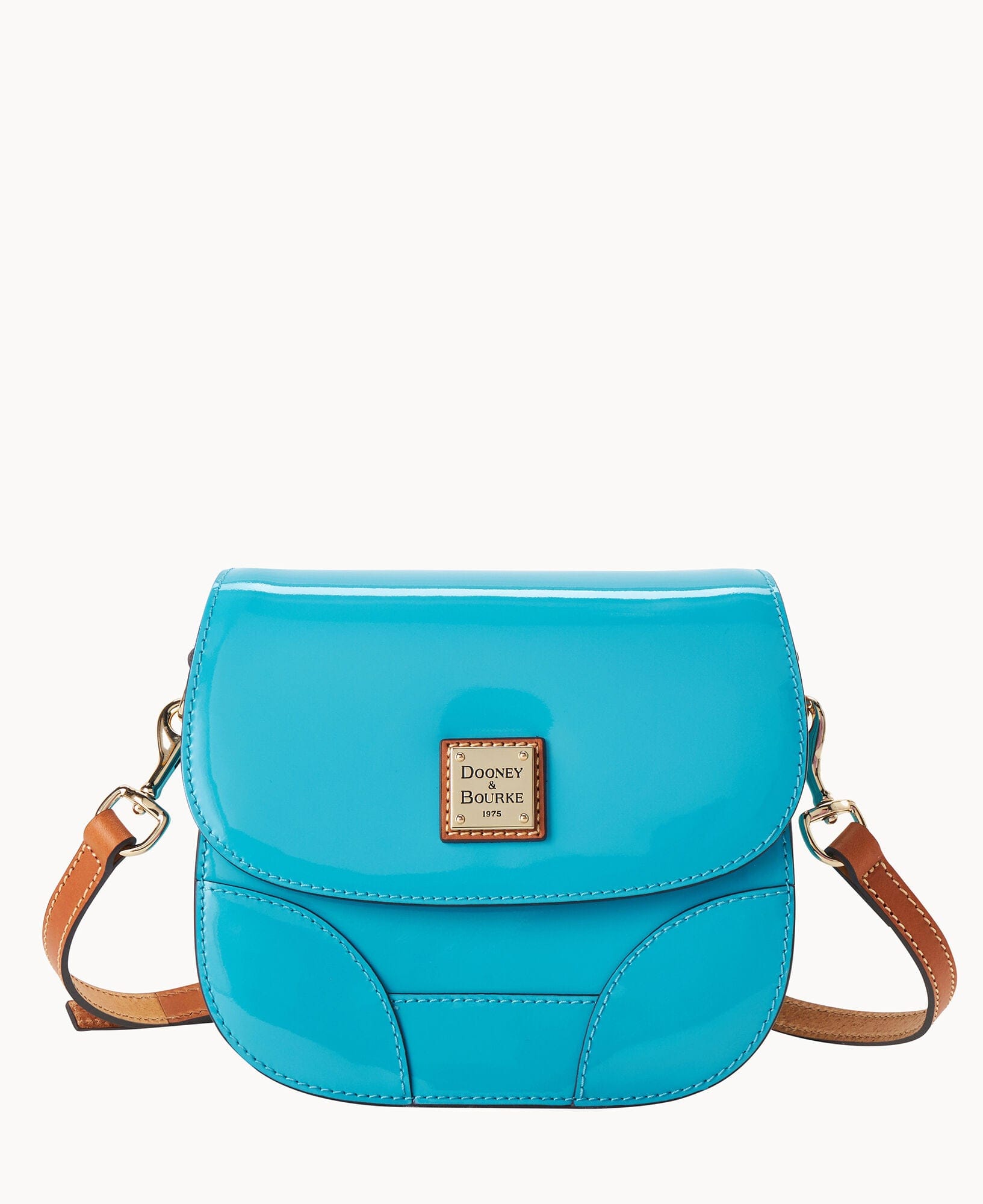 Dooney & Bourke Patent Saddle Bag