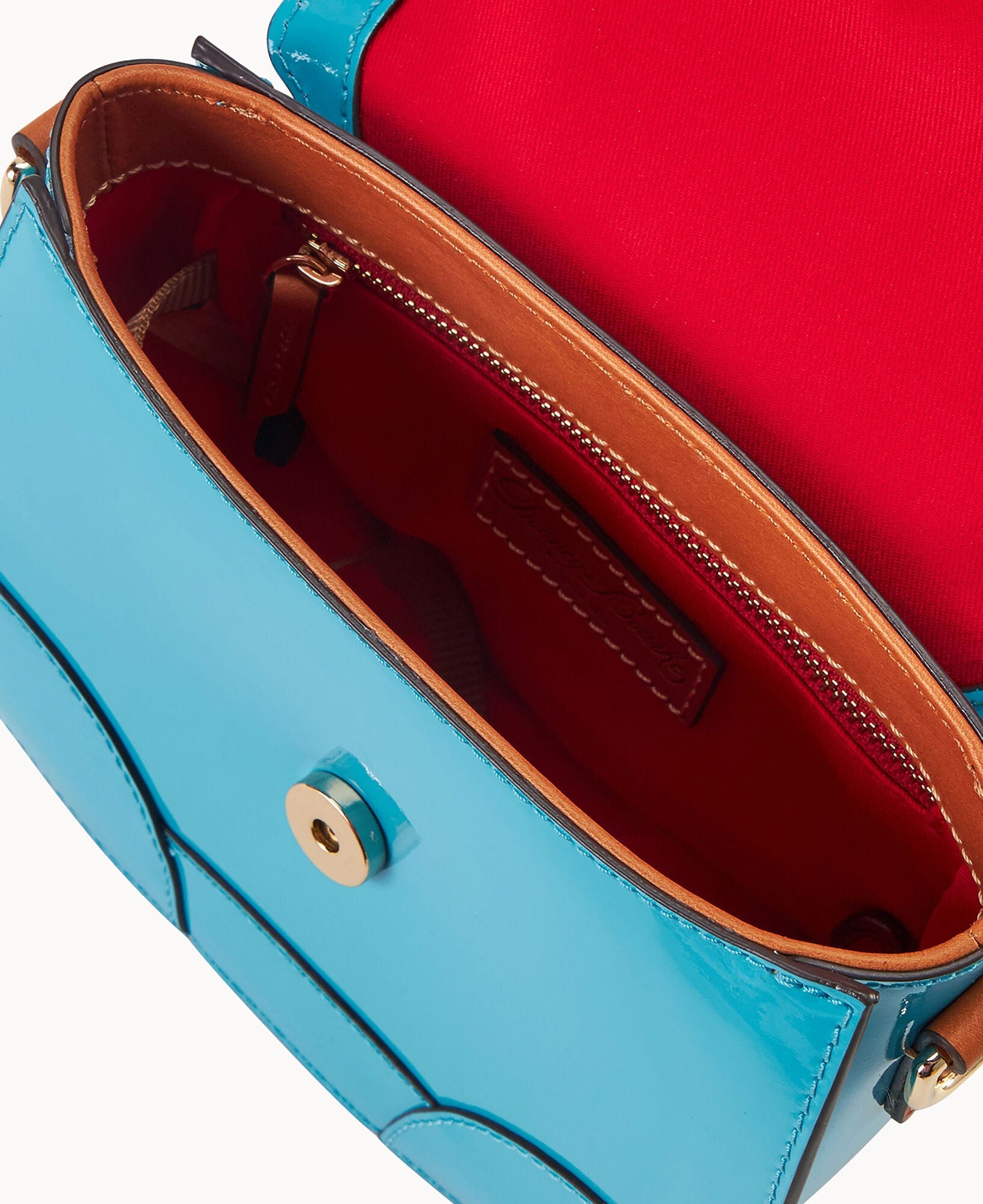 Dooney & Bourke Patent Saddle Bag