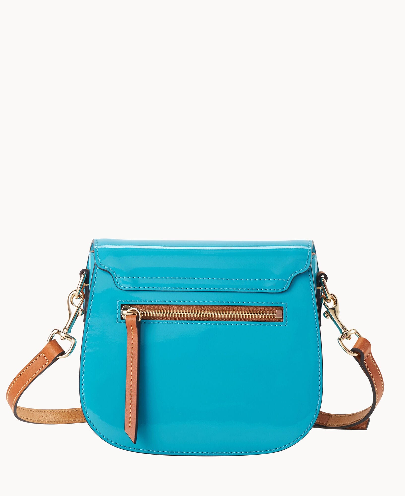 Dooney & Bourke Patent Saddle Bag
