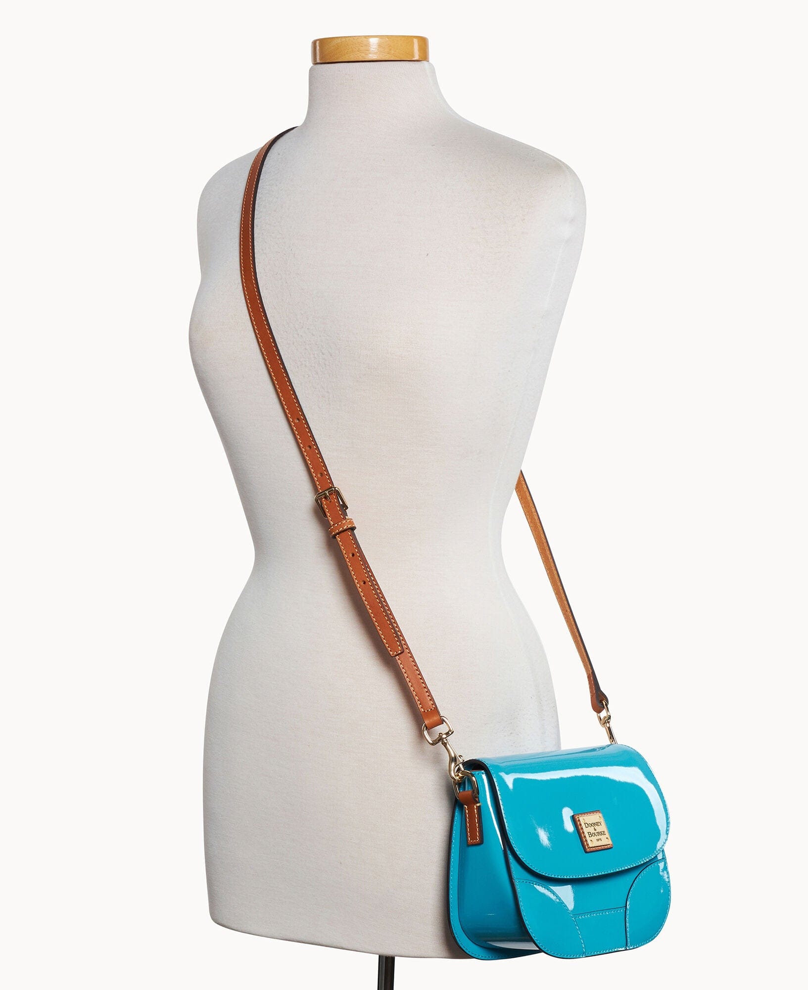 Dooney & Bourke Patent Saddle Bag