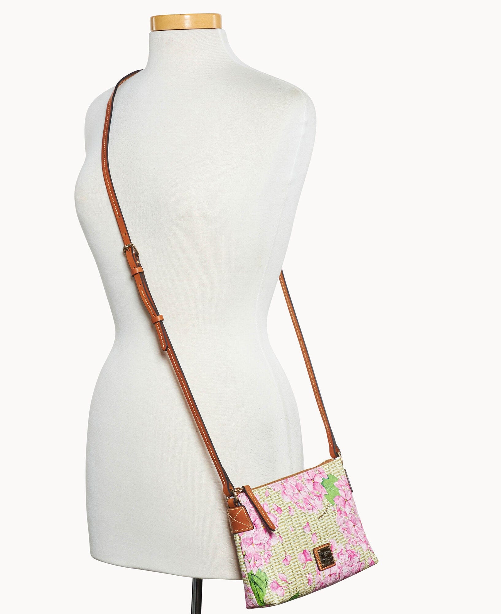 Dooney & Bourke Hydrangea Basketweave Crossbody Pouchette