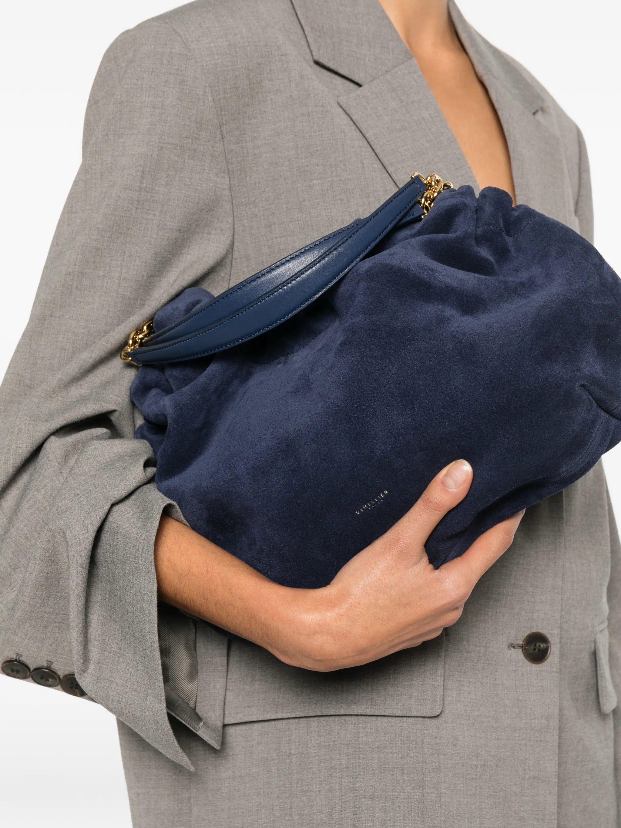 Demellier midi Miami suede shoulder bag