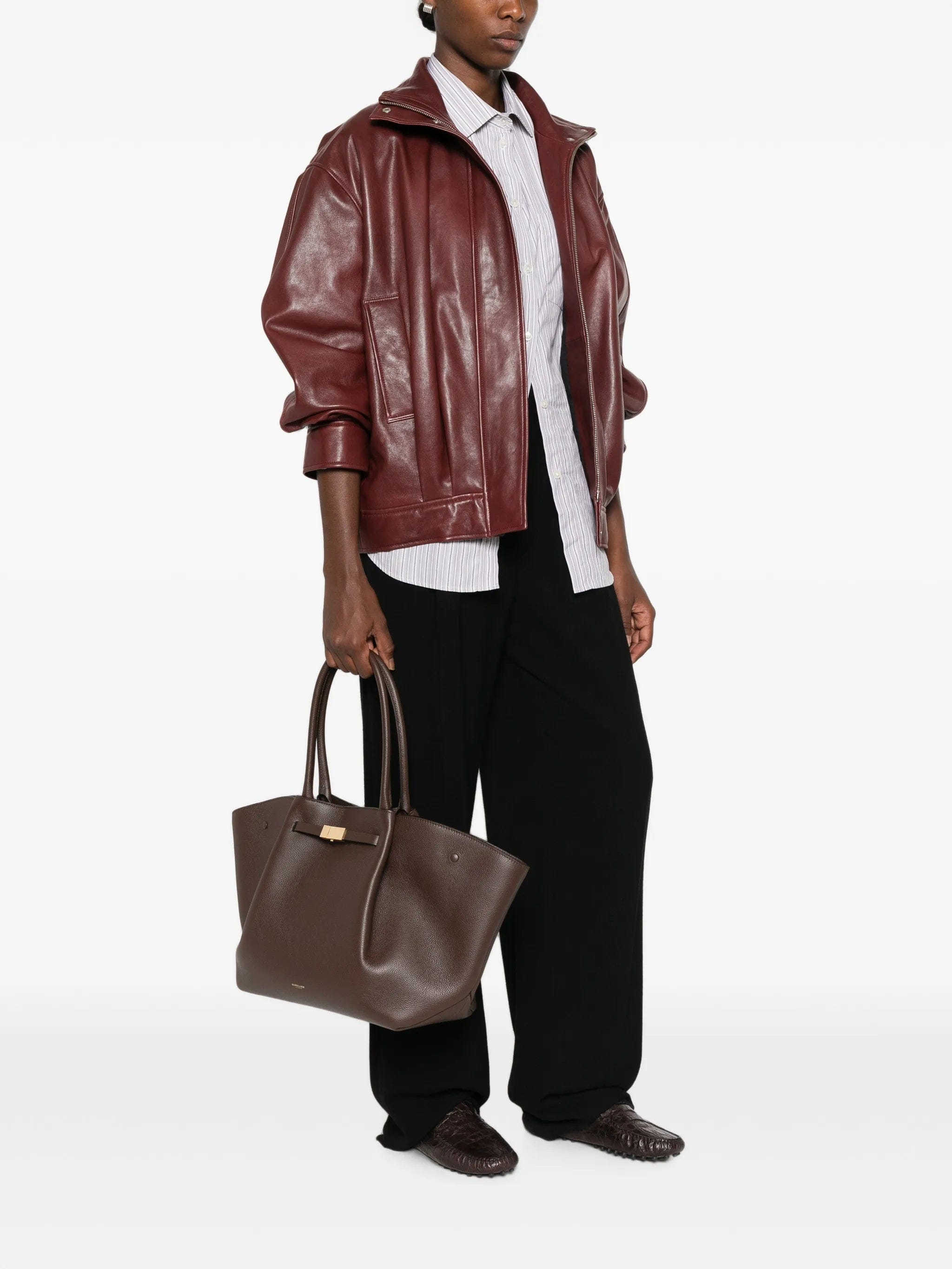 Demellier small New York leather shoulder bag