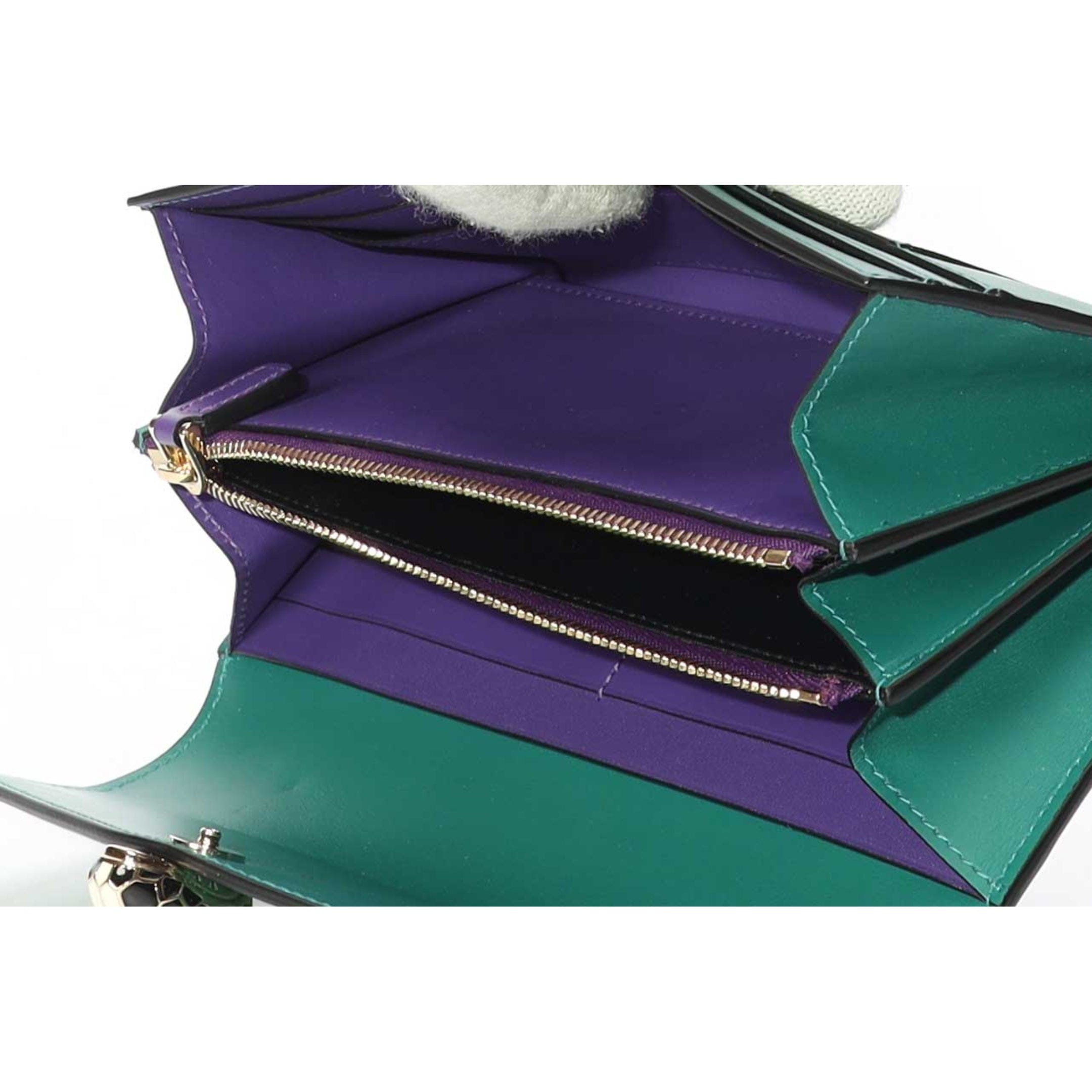 Bulgari Bvlgari Serpenti Forever Emerald Green Wallet