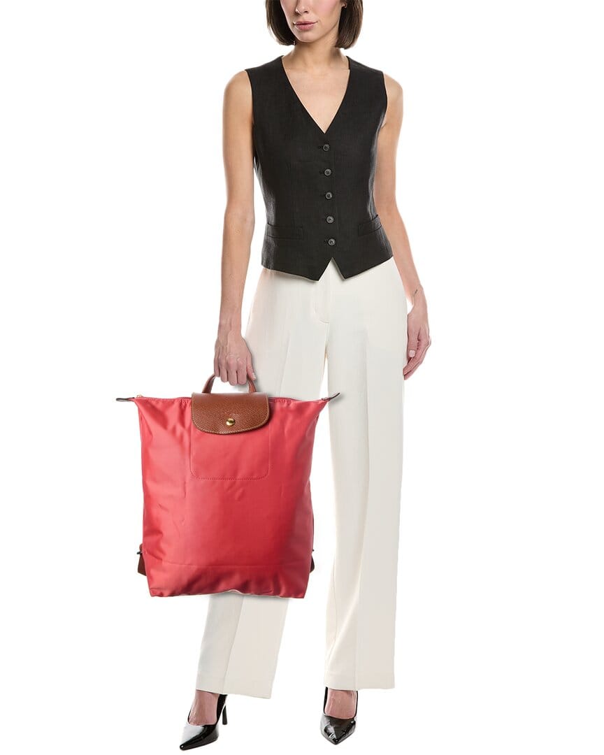 Longchamp Le Pilage Canvas Backpack