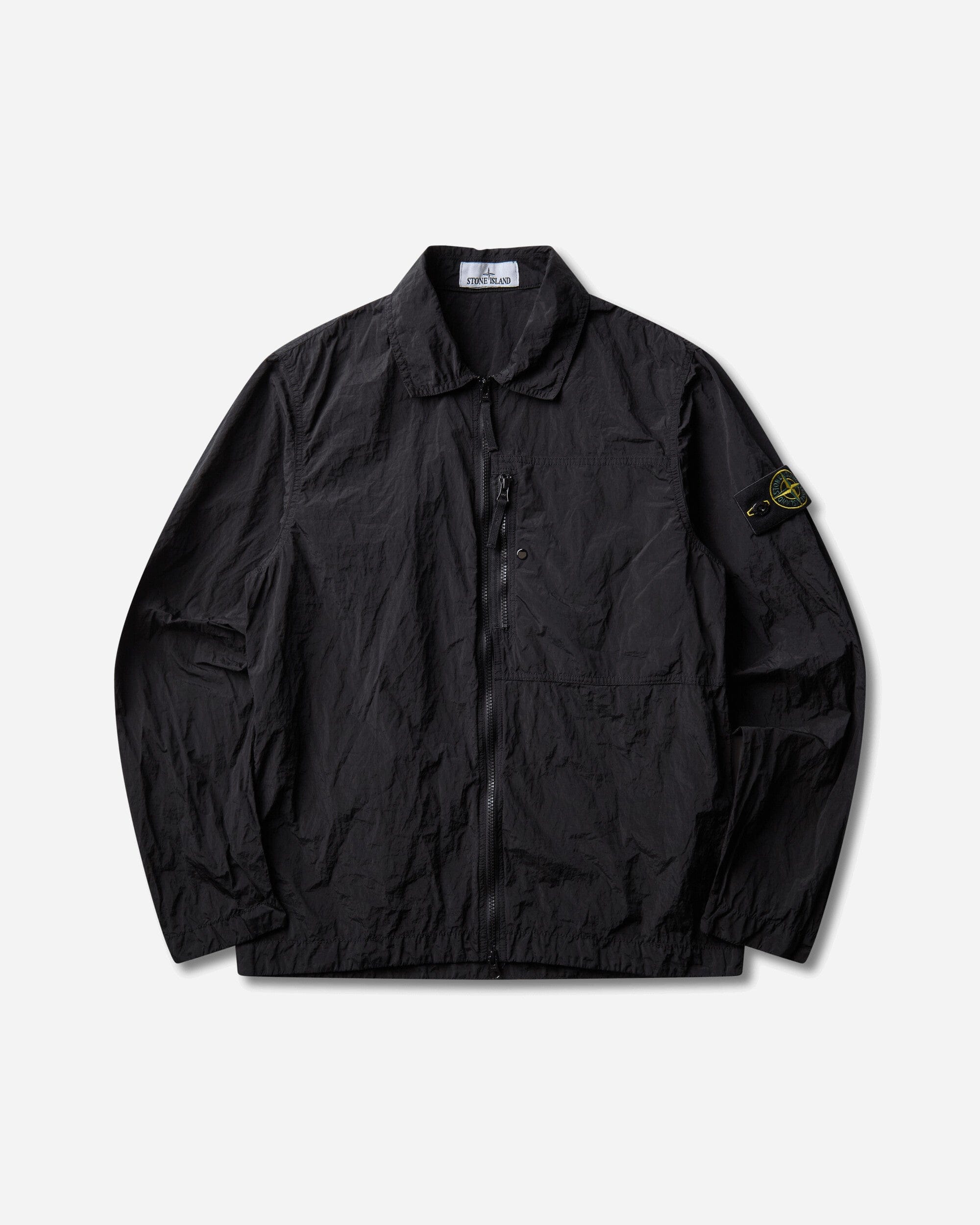 Stone Island Men's Nylon Metal Overshirt Black