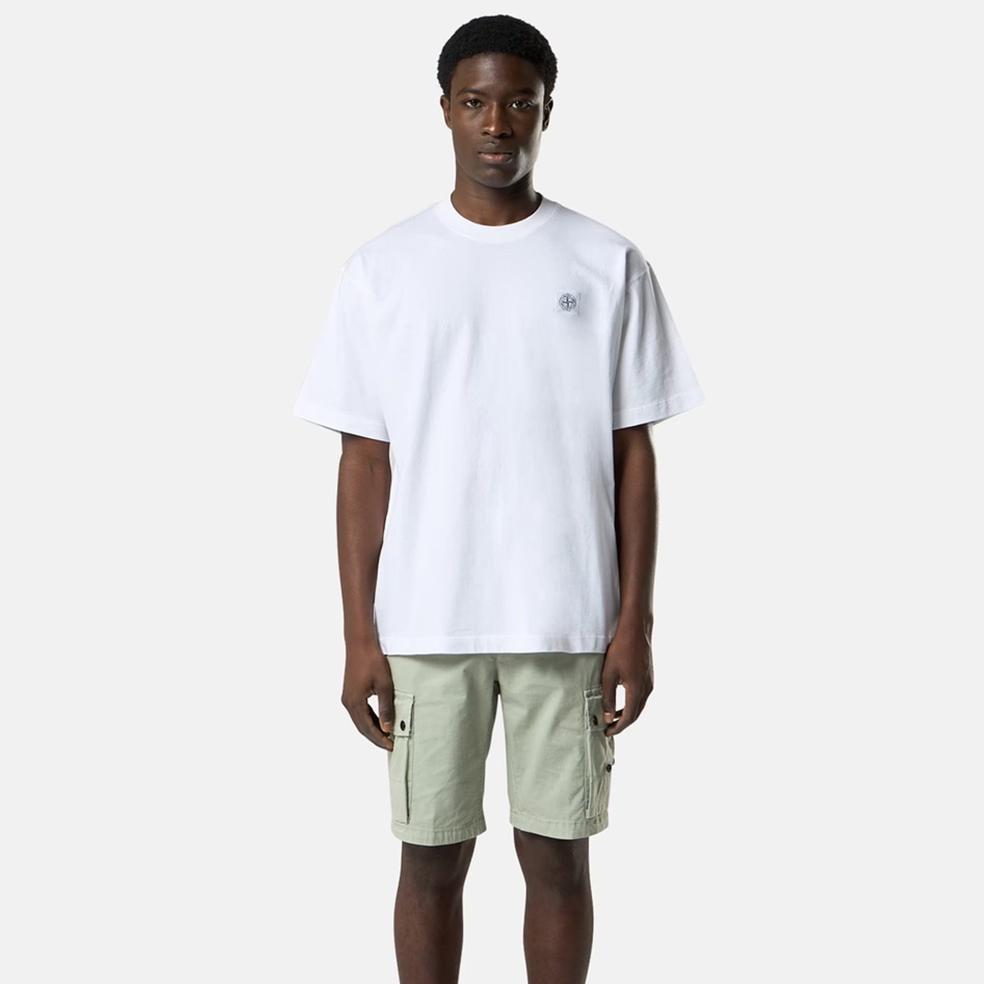 Stone Island Mens Combed Organic Cotton SS T-Shirt