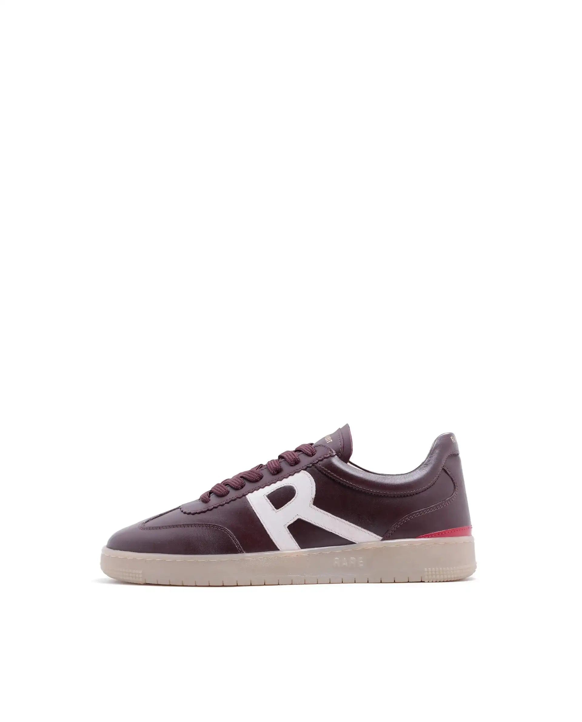 RAREZ Rare Rabbit Men Dorset Pro Burgundy Genuine Leather Shoes Low - Top Lace - Up Dual Tone Sneaker Shoes