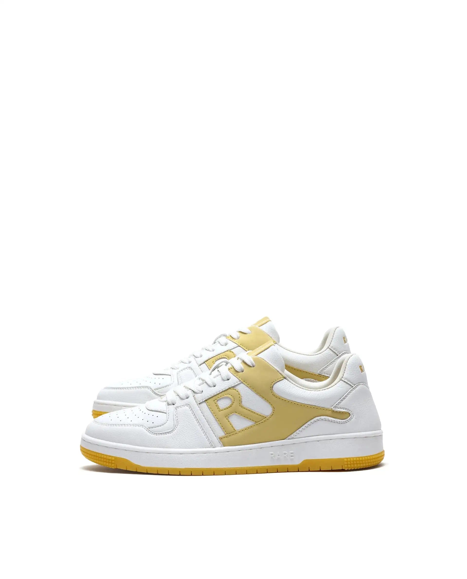 RAREZ Rare Rabbit Men's Phantom Yellow Micro Fiber Navy Causal Sneaker