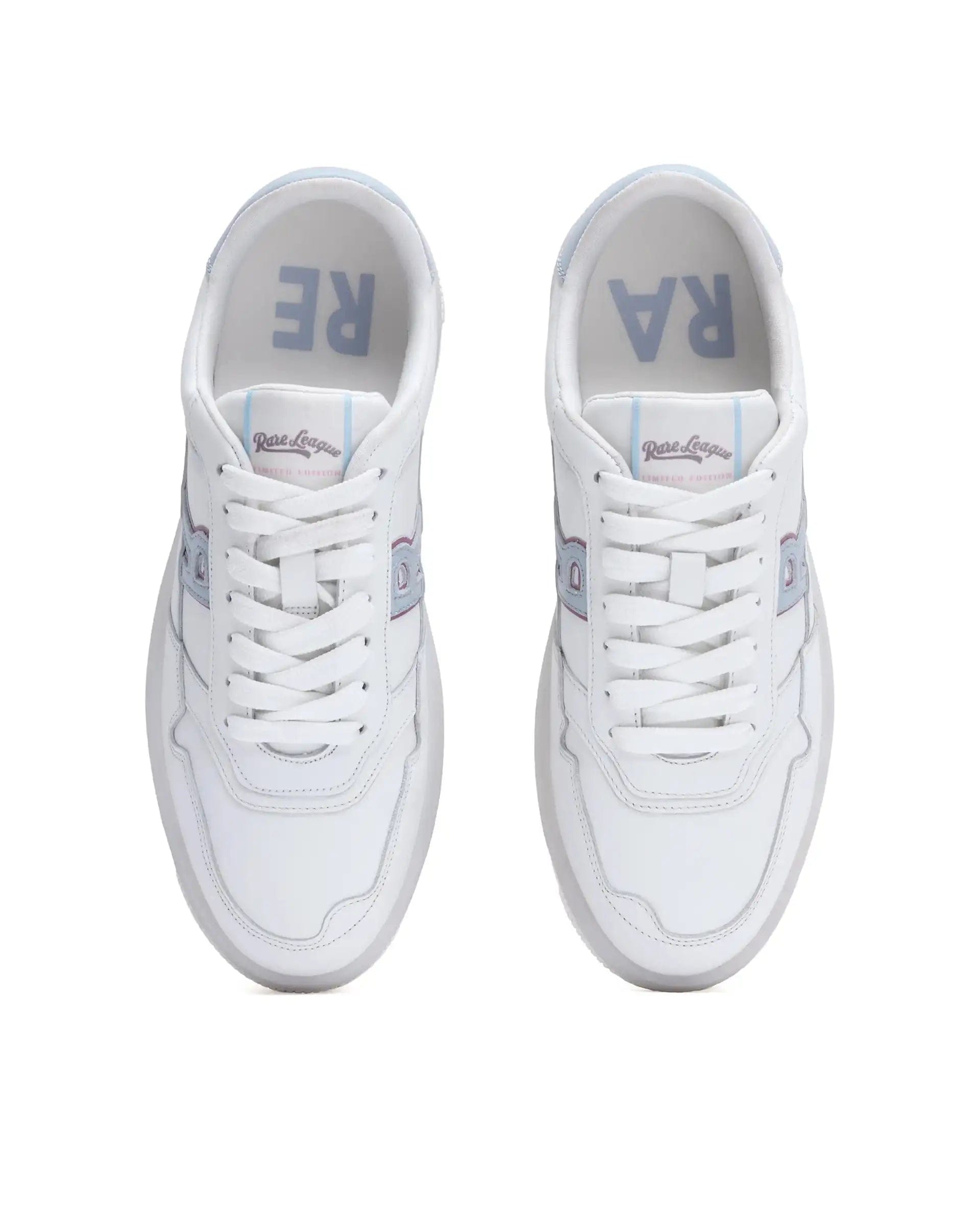 RAREZ Rare Rabbit Men's Leor - Fs1 White Lace - Up Closure Sneaker