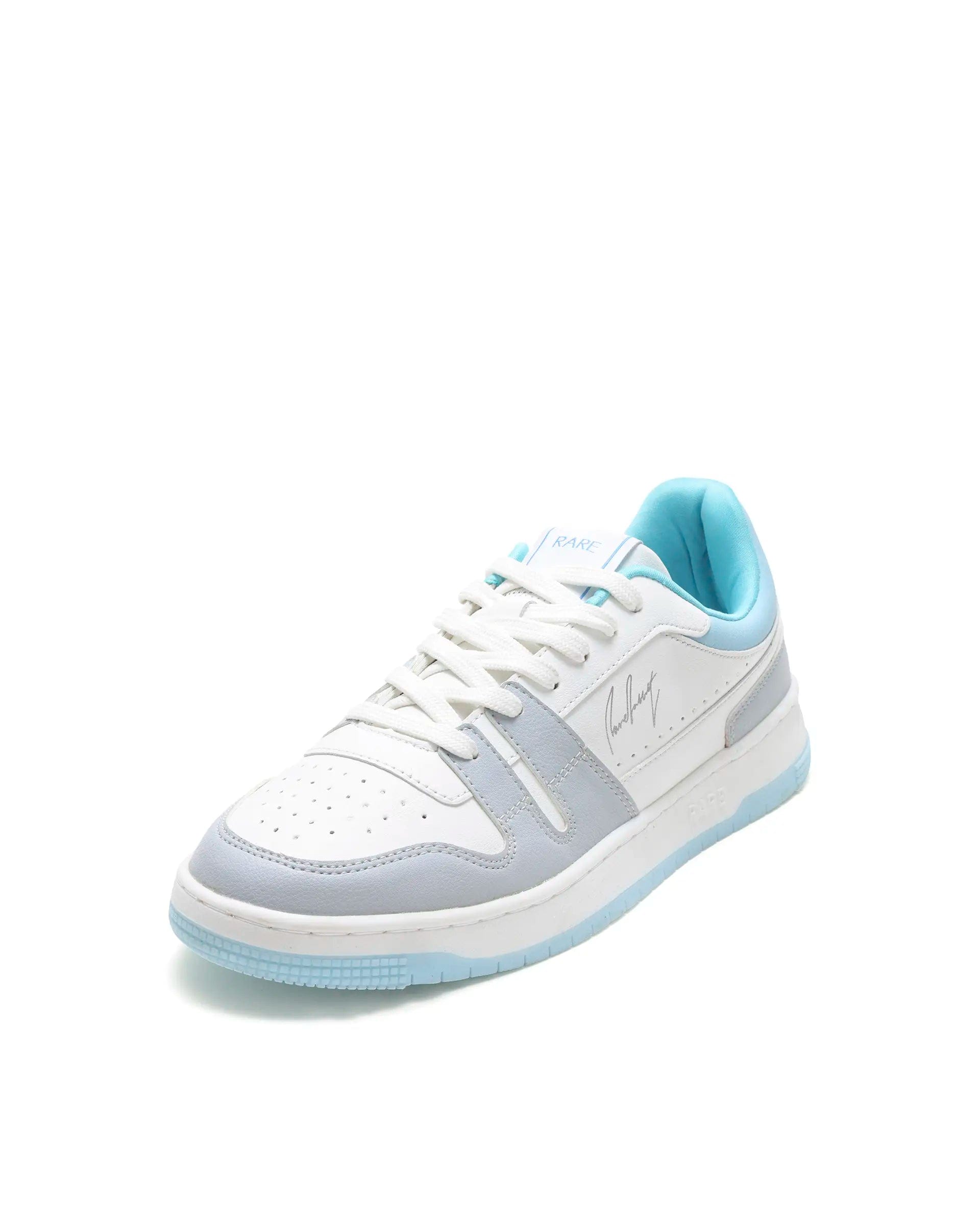 RAREZ Rare Rabbit Men's Enrik Blue Micro Fiber Sneaker