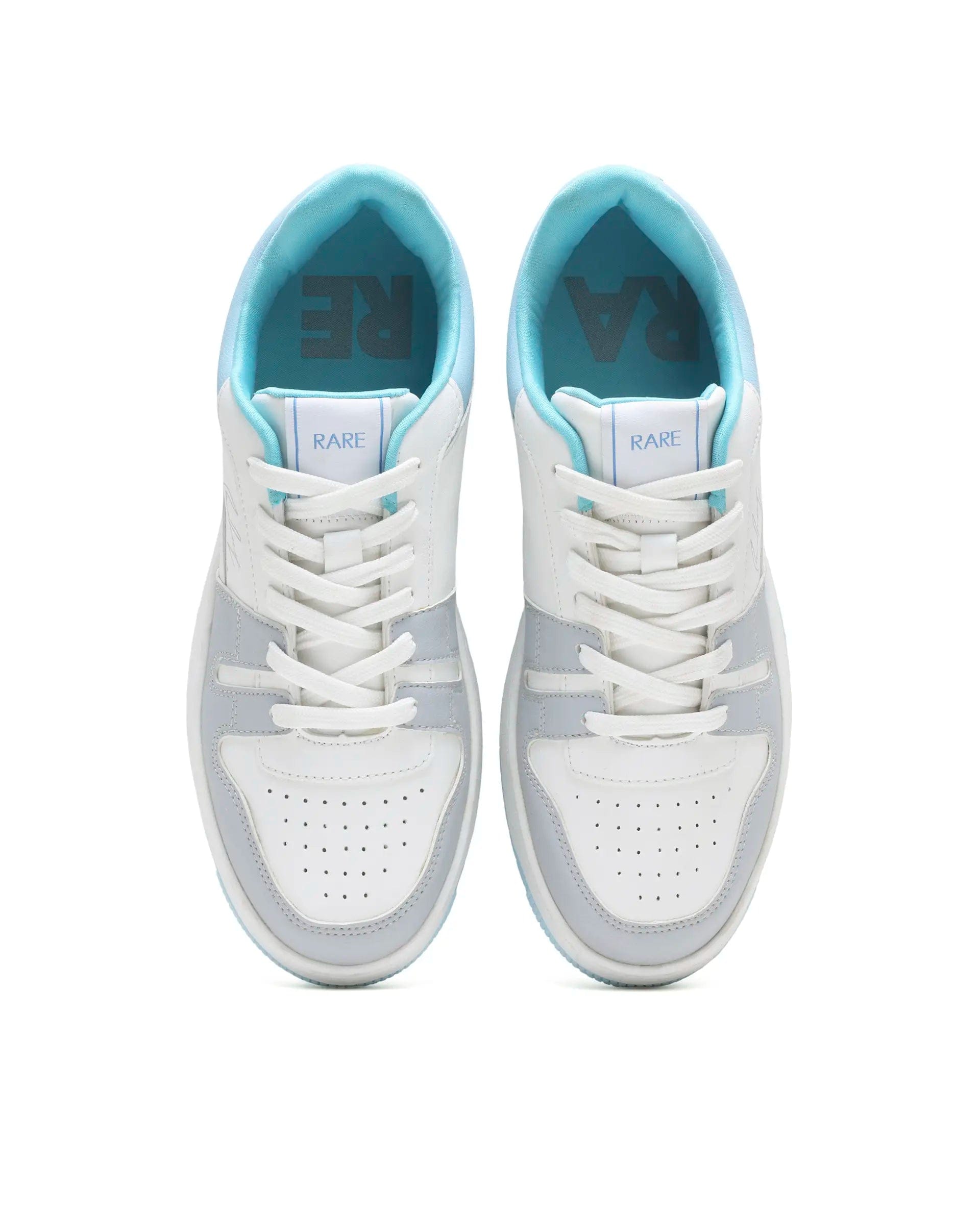 RAREZ Rare Rabbit Men's Enrik Blue Micro Fiber Sneaker