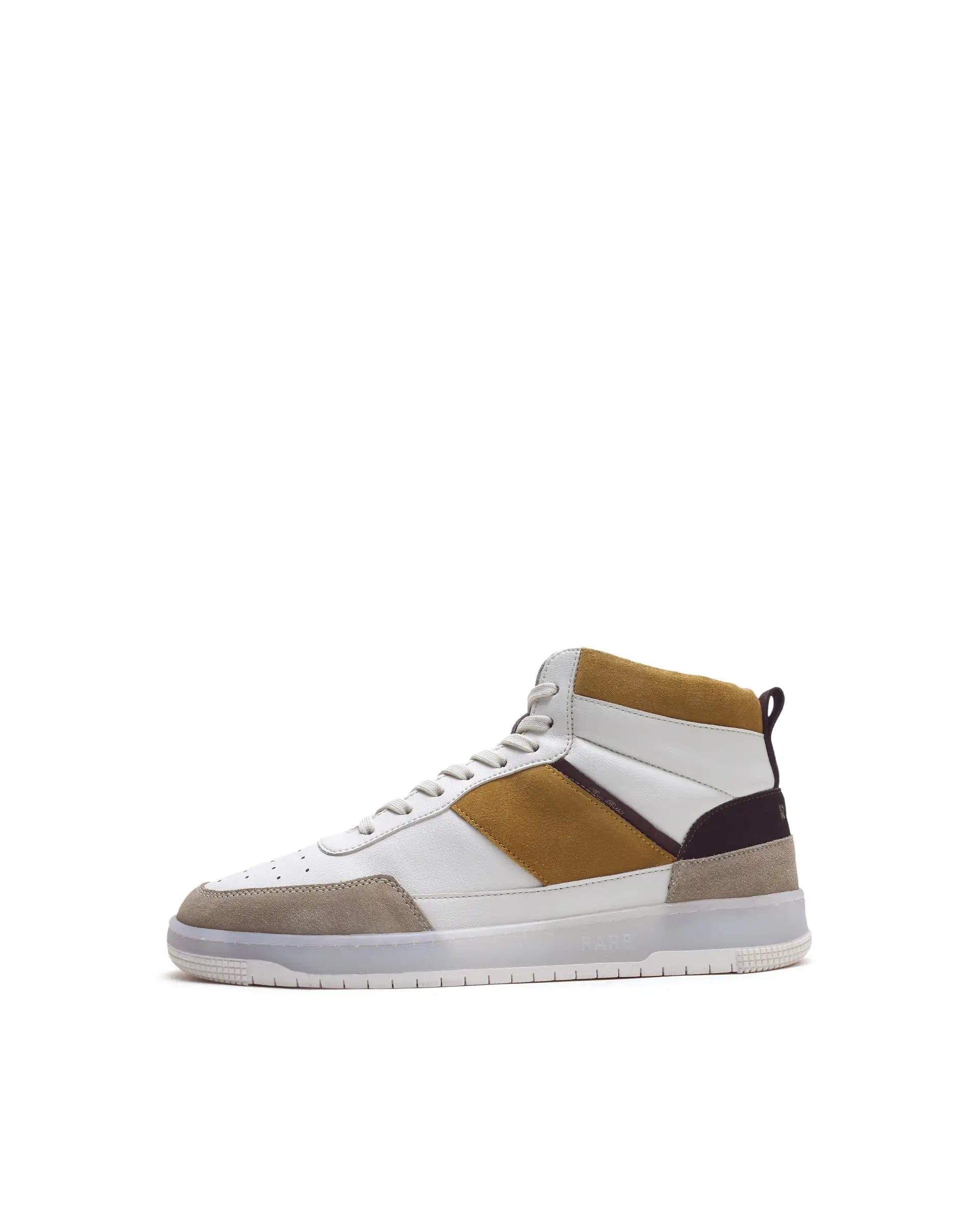 RAREZ Rare Rabbit Men's Ignite Mustard Micro Fiber Leather Sneaker