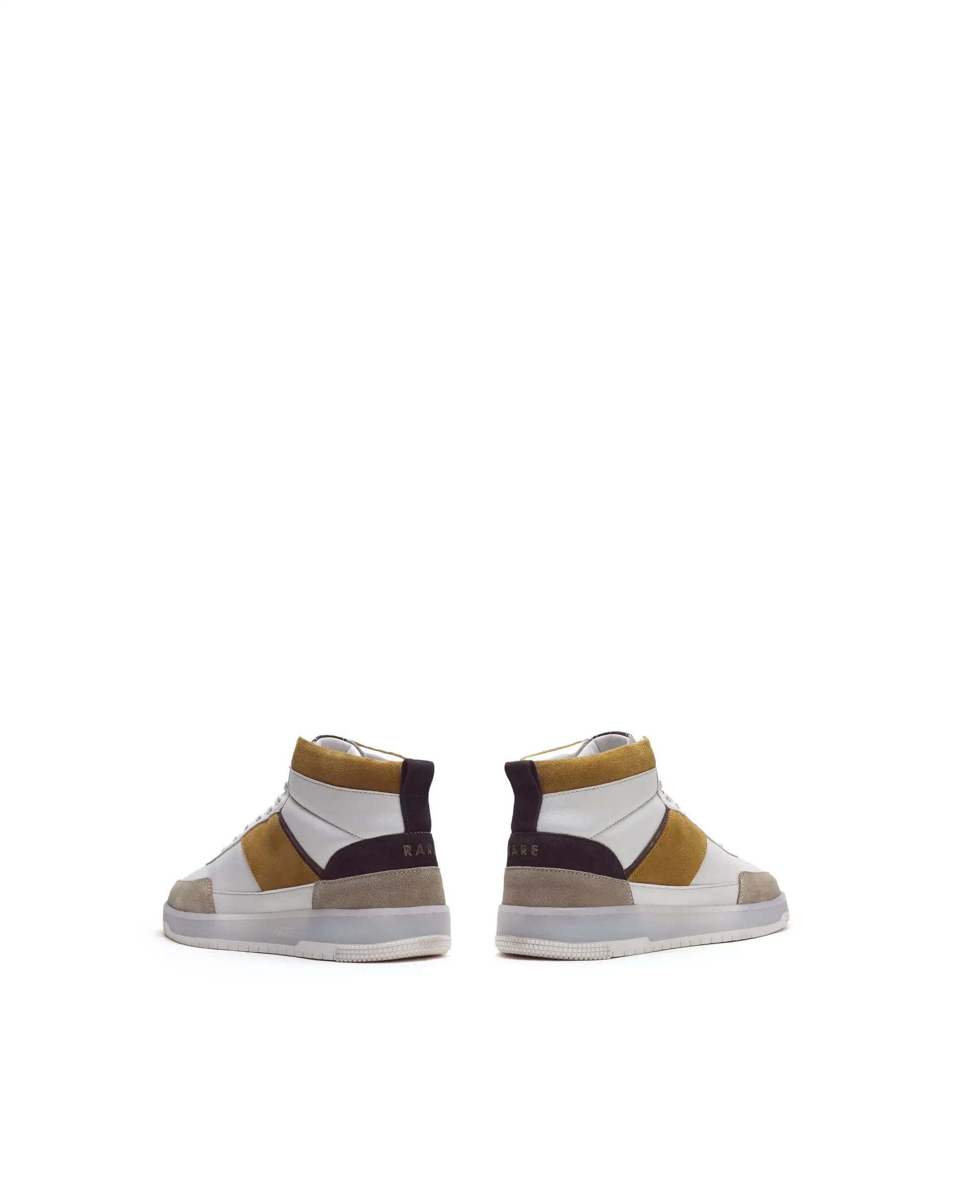 RAREZ Rare Rabbit Men's Ignite Mustard Micro Fiber Leather Sneaker