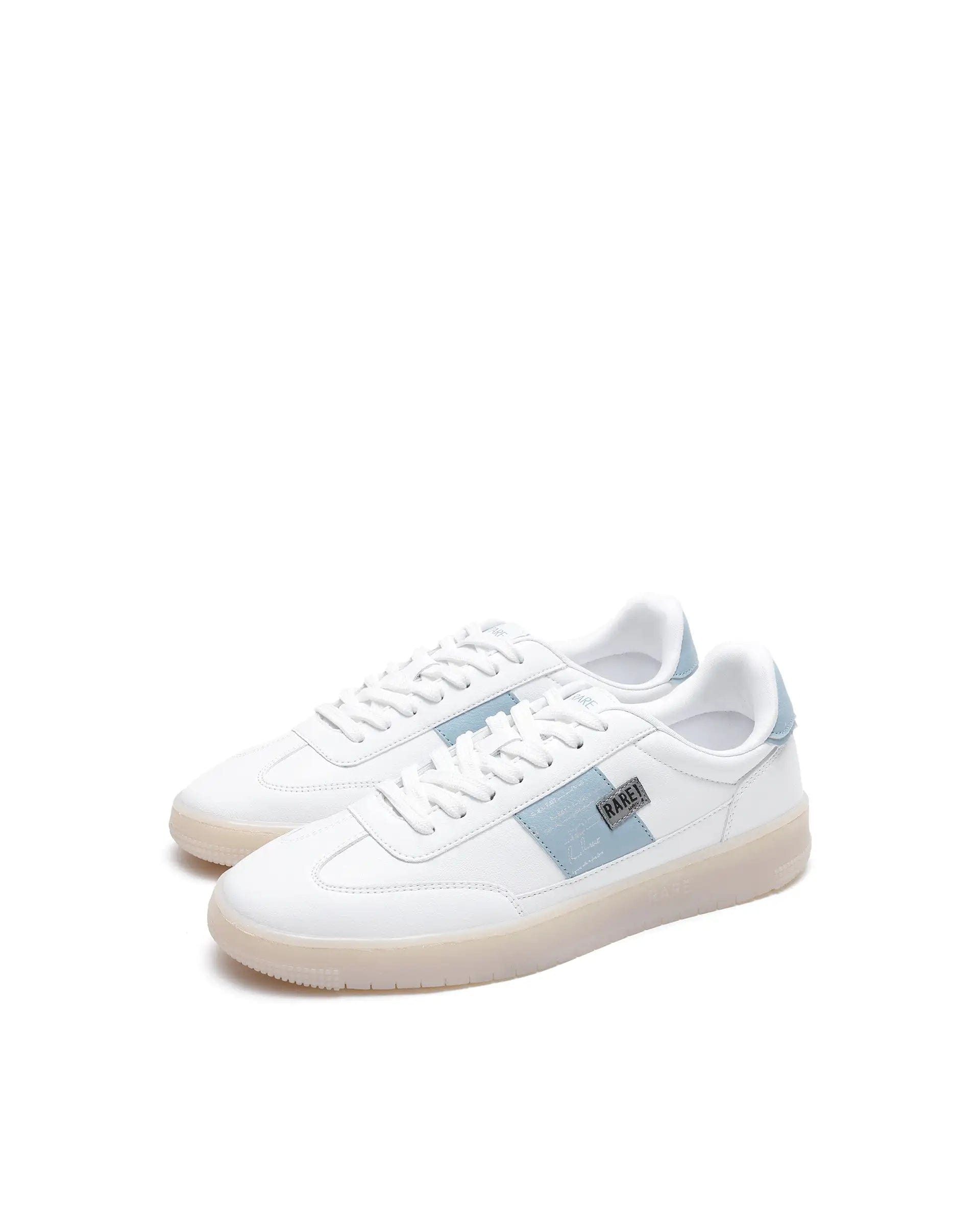 RAREZ Rare Rabbit Men's Sirius 86 Blue Micro Leather Sneaker