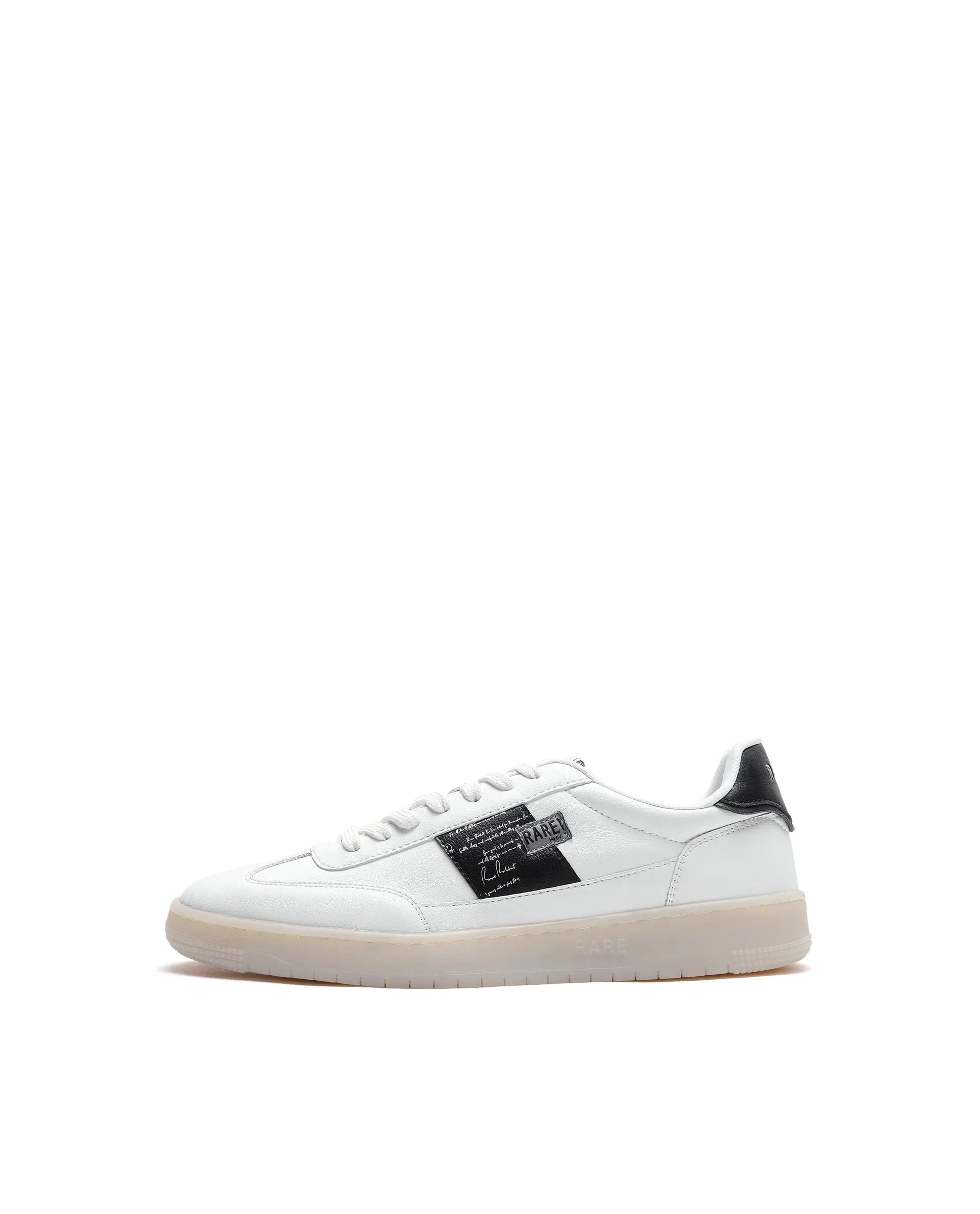 RAREZ Rare Rabbit Men's Sirius 86 White Micro Leather Sneaker