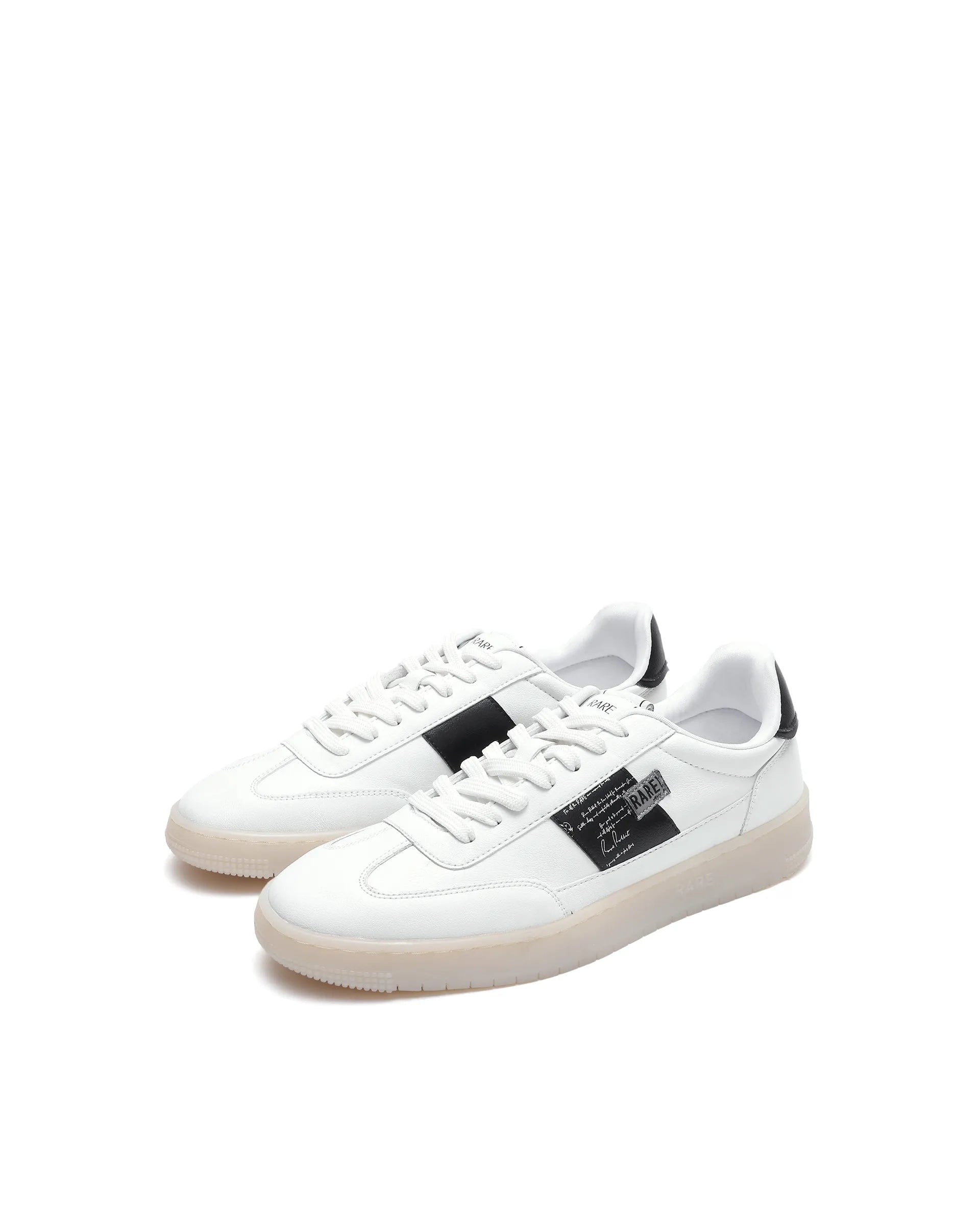 RAREZ Rare Rabbit Men's Sirius 86 White Micro Leather Sneaker