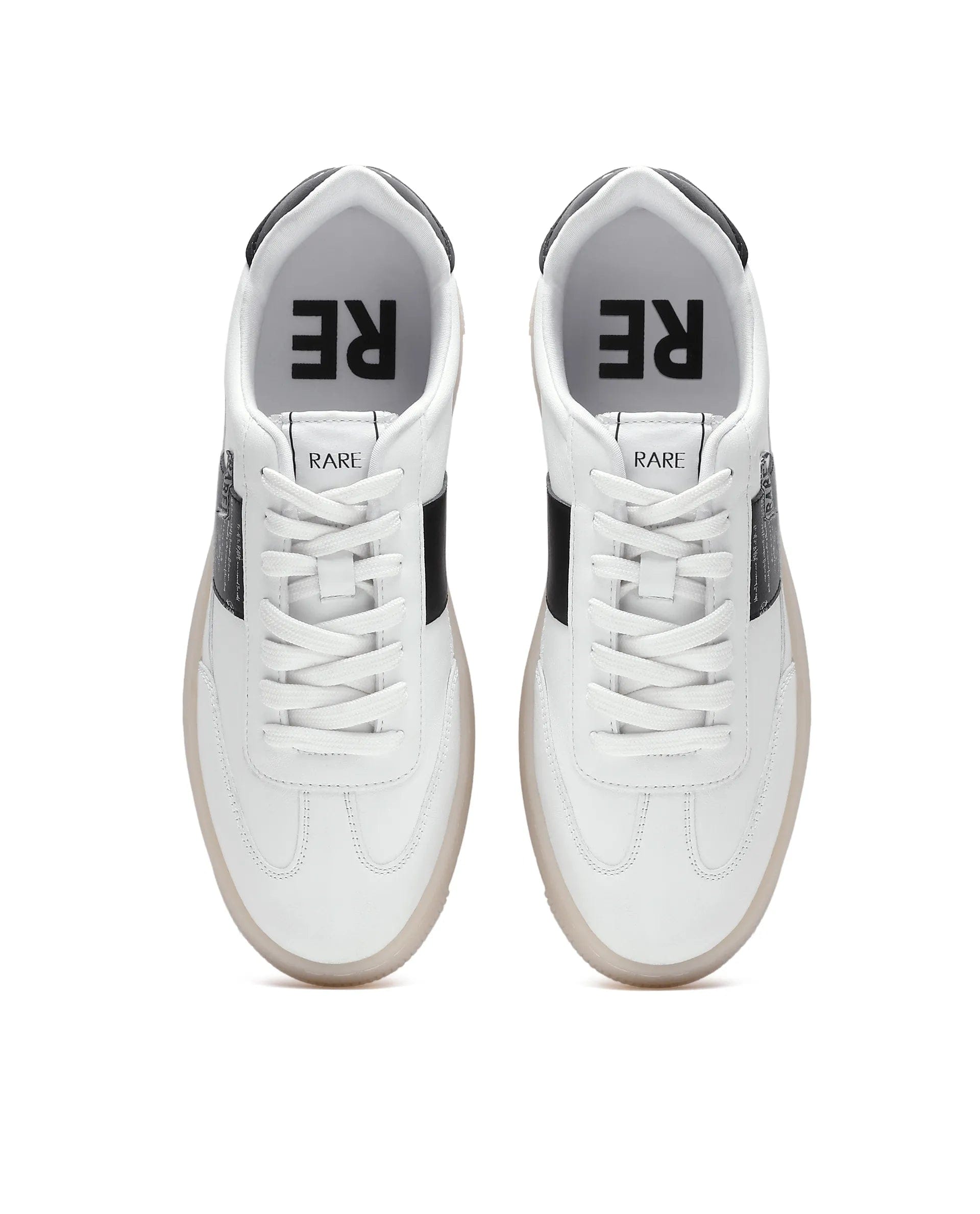 RAREZ Rare Rabbit Men's Sirius 86 White Micro Leather Sneaker