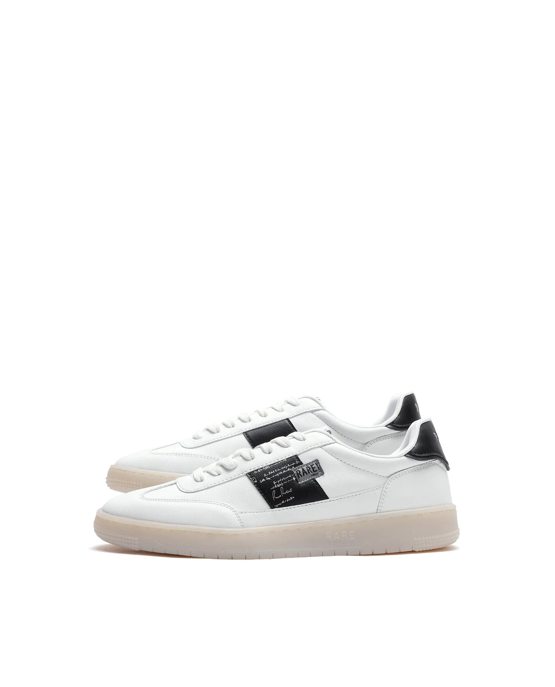 RAREZ Rare Rabbit Men's Sirius 86 White Micro Leather Sneaker
