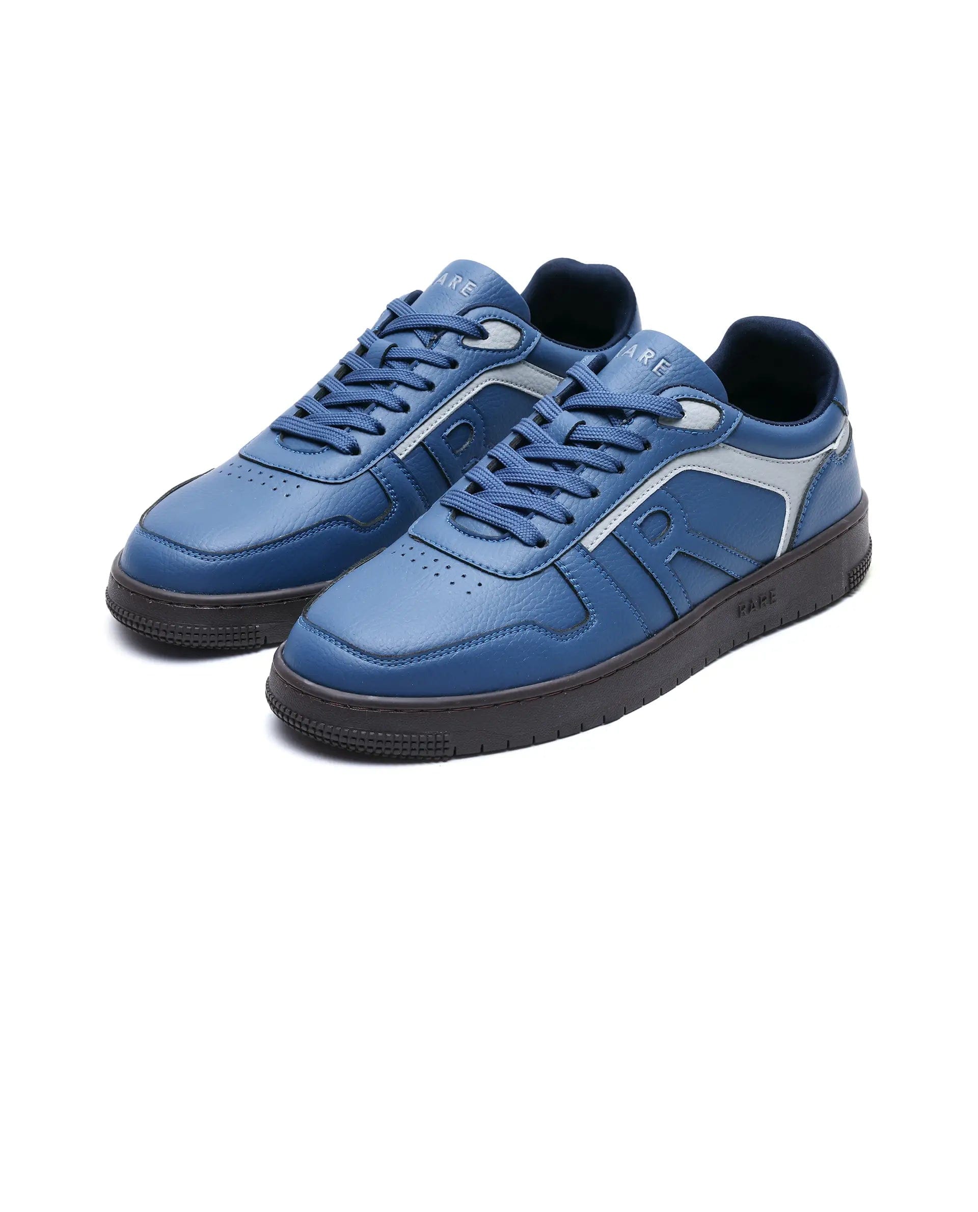 RAREZ Rare Rabbit Men's Lexis Navy Micro Leather Sneaker