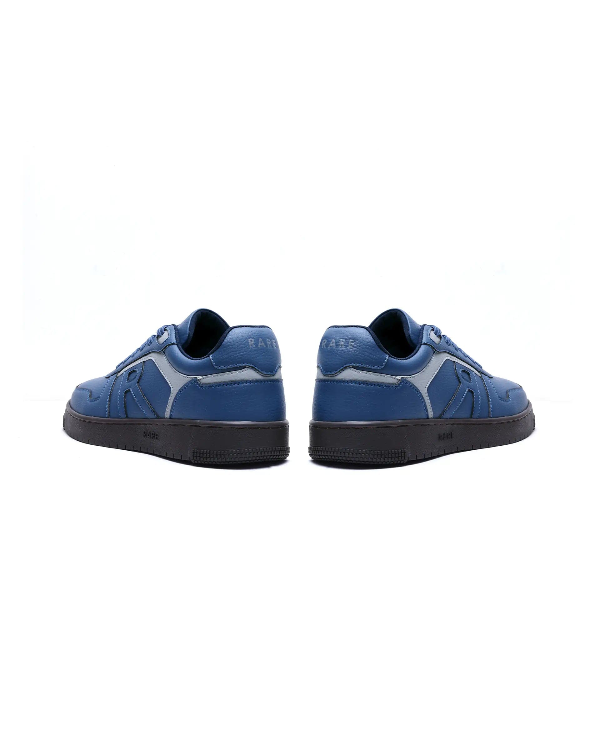 RAREZ Rare Rabbit Men's Lexis Navy Micro Leather Sneaker