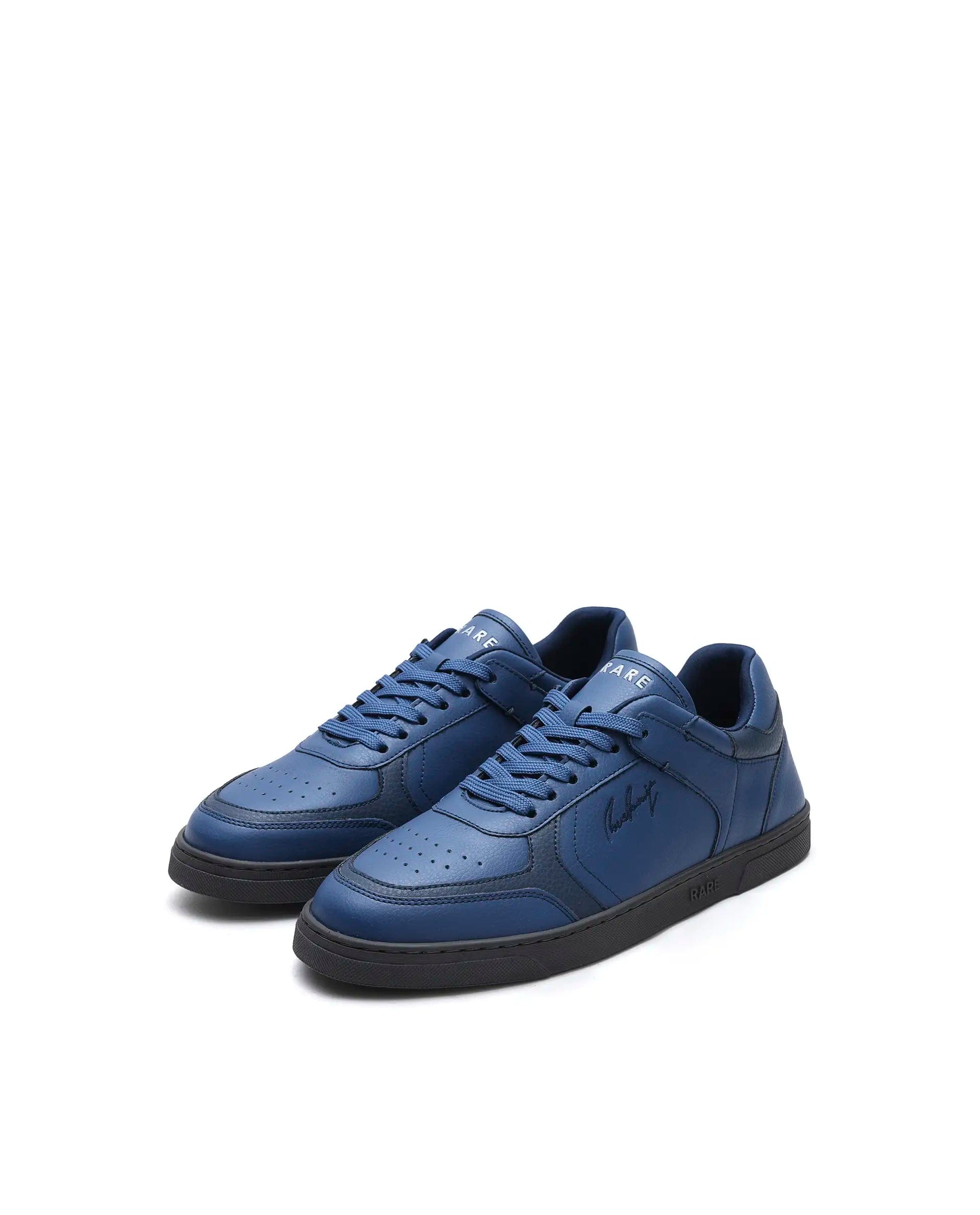 RAREZ Rare Rabbit Men's Inforo Navy Micro Leather Sneaker