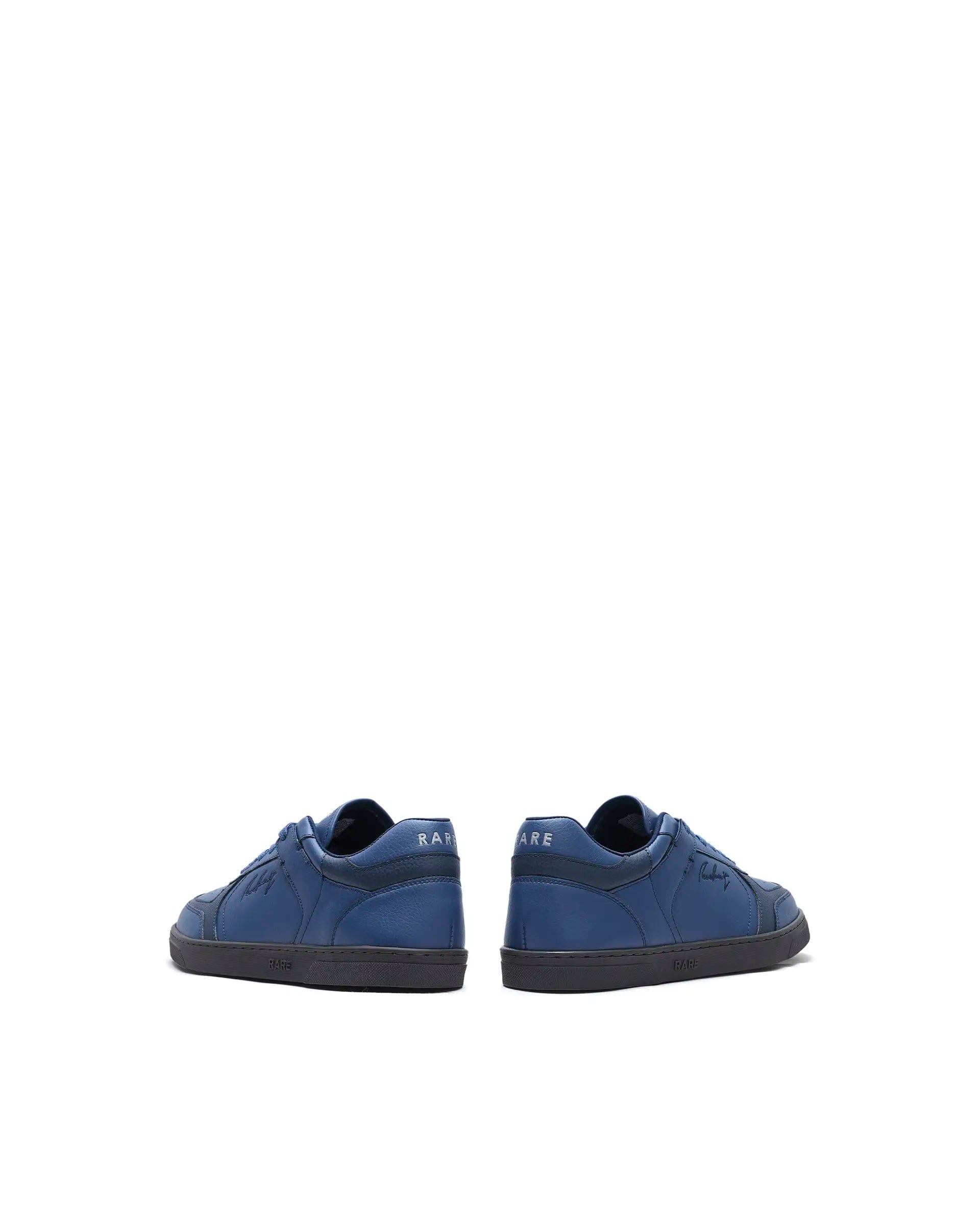 RAREZ Rare Rabbit Men's Inforo Navy Micro Leather Sneaker