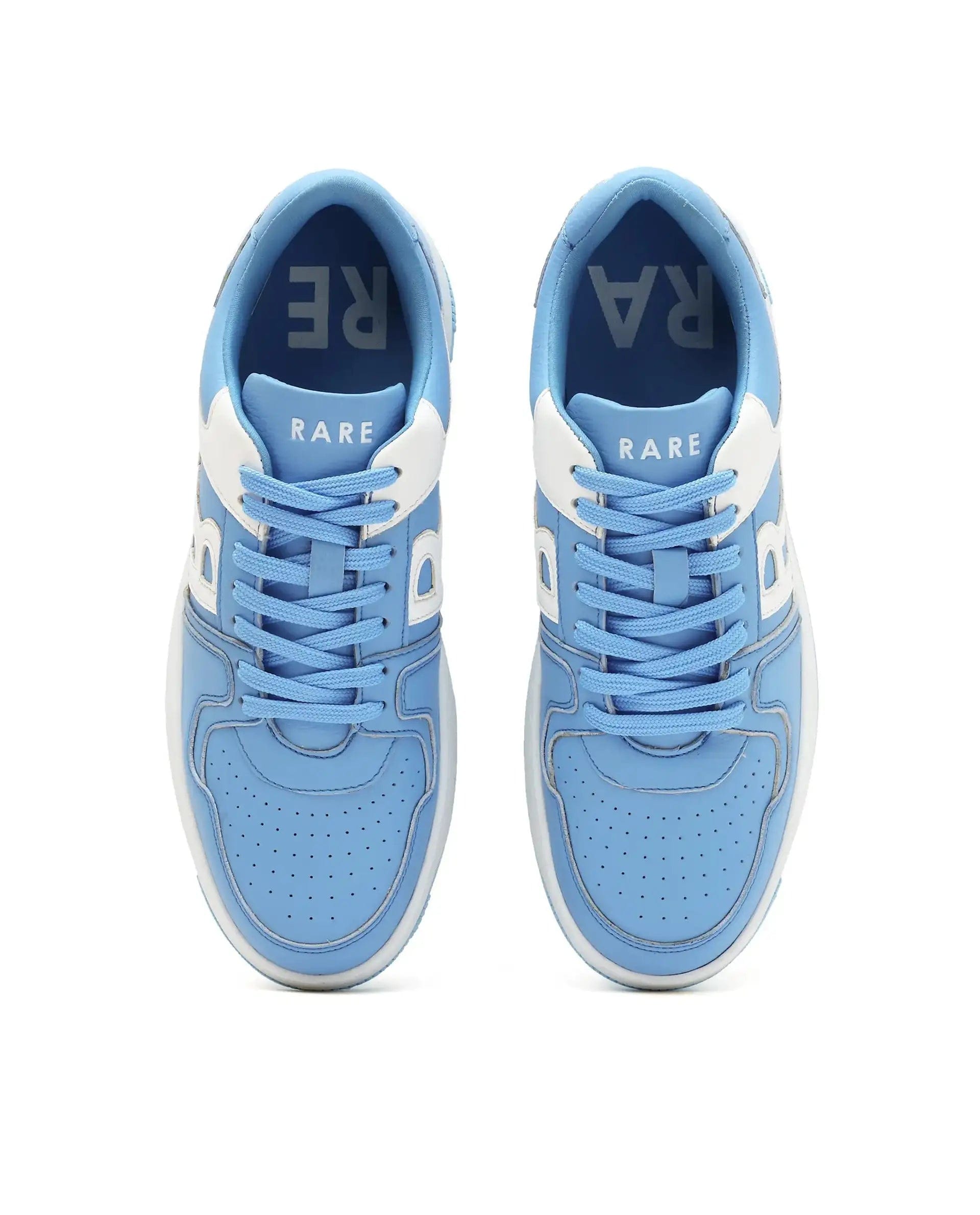 RAREZ Rare Rabbit Men's Phantom Light Blue Micro Fiber Navy Causal Sneaker