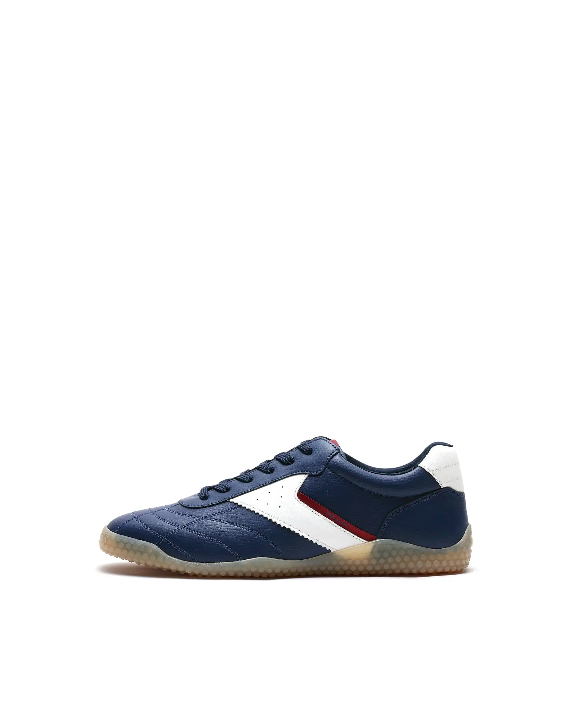 Rarez Men's Crock Navy Micro Fiber Leather Sneaker