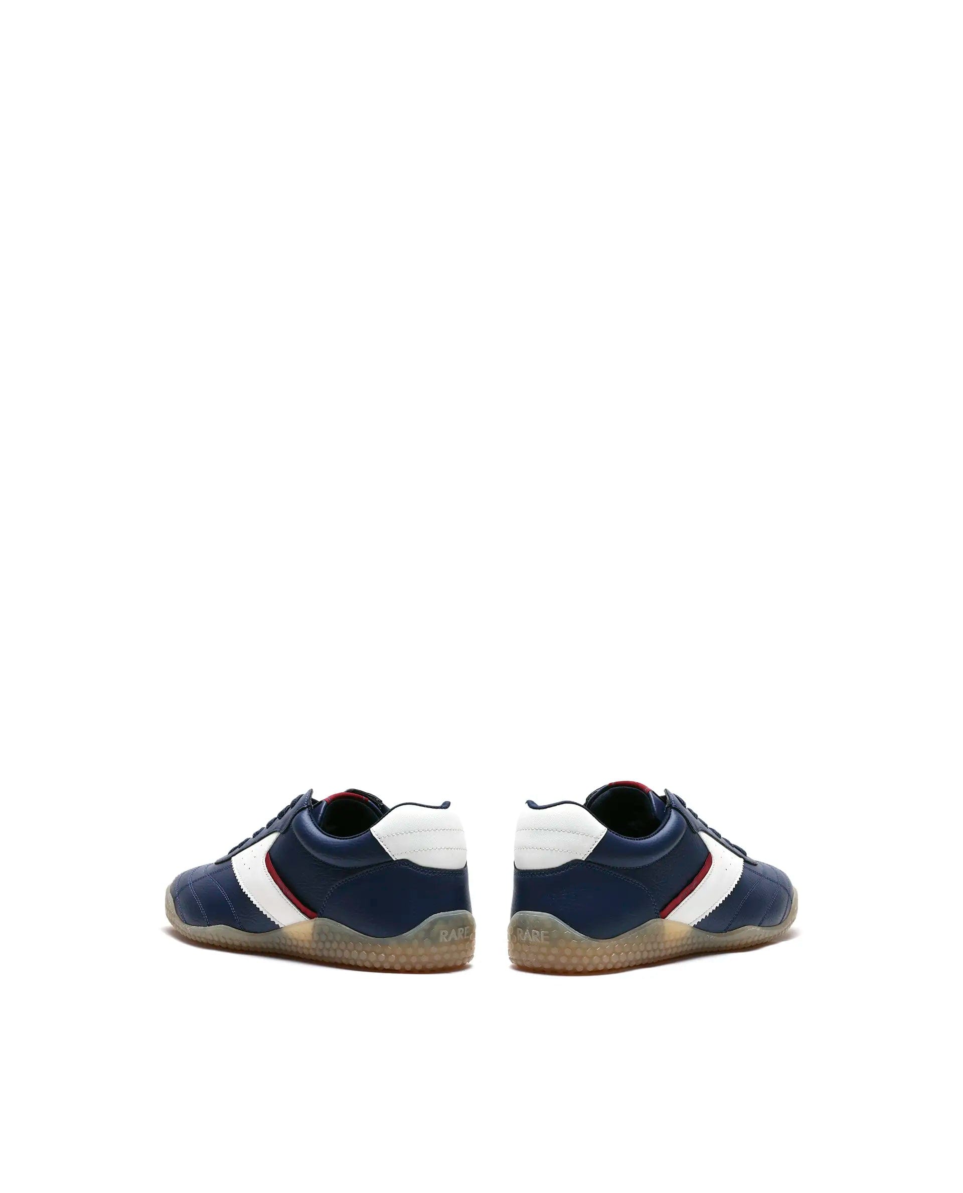 Rarez Men's Crock Navy Micro Fiber Leather Sneaker