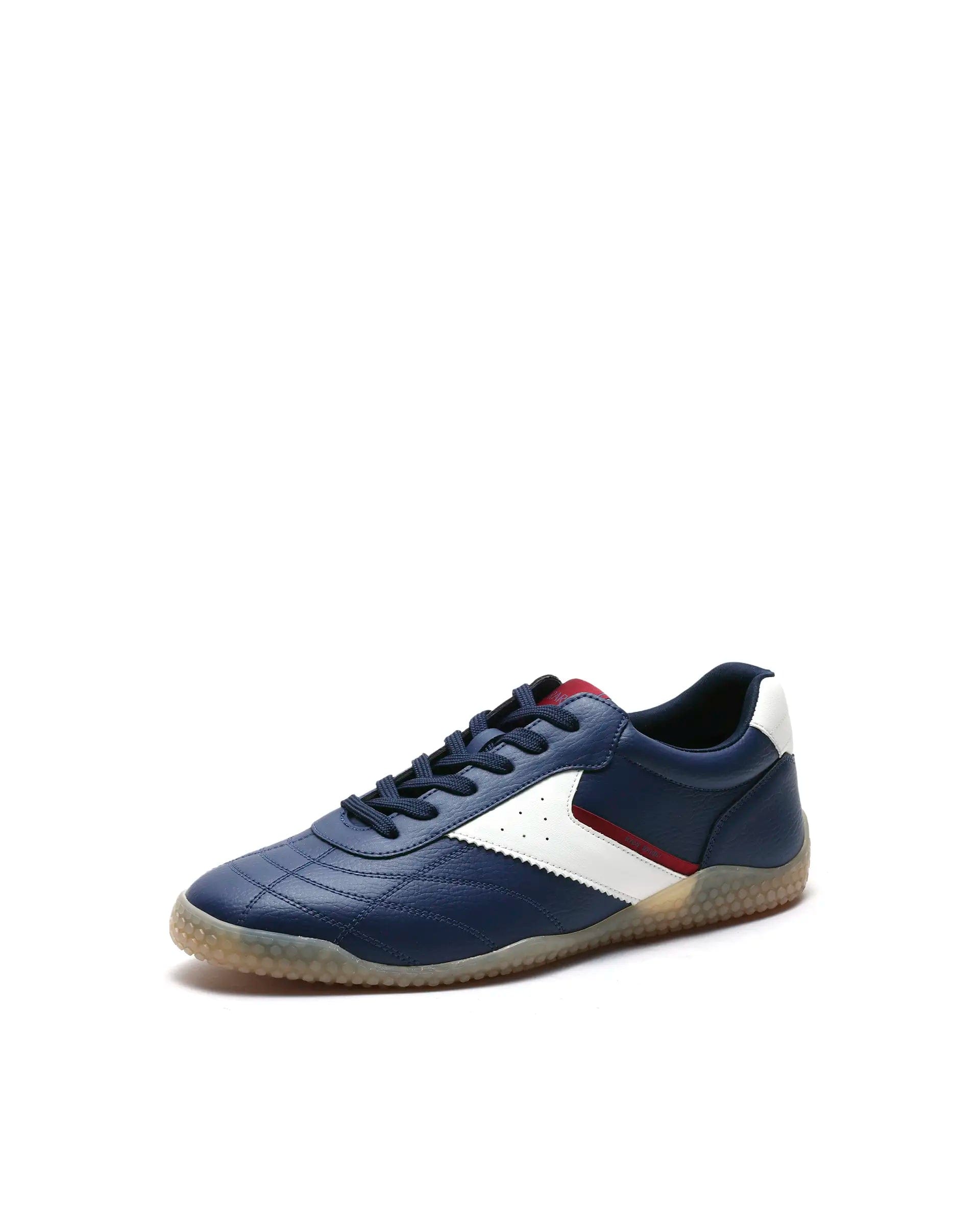 Rarez Men's Crock Navy Micro Fiber Leather Sneaker
