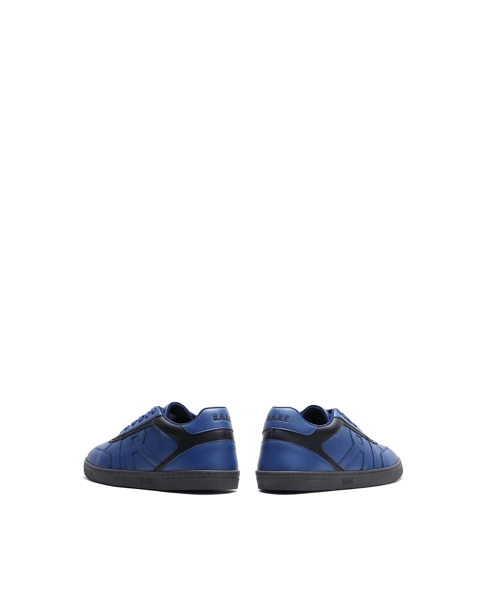 RAREZ Rare Rabbit Men's Dual Navy Micro Leather Sneaker