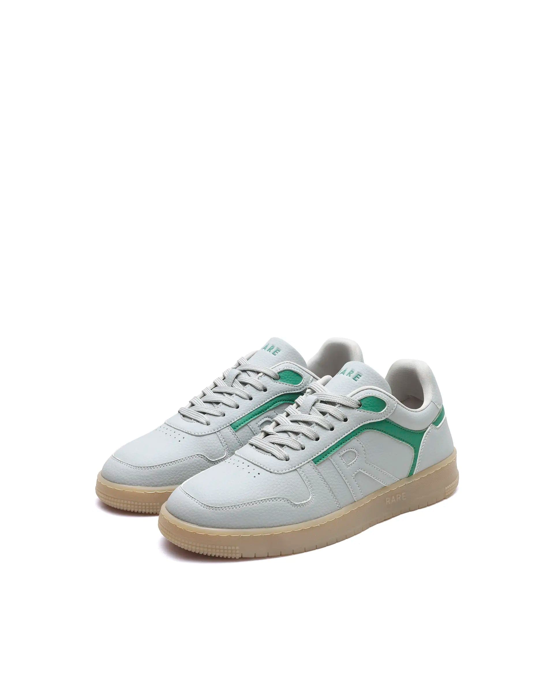 RAREZ Rare Rabbit Men's Lexis Grey Micro Leather Sneaker