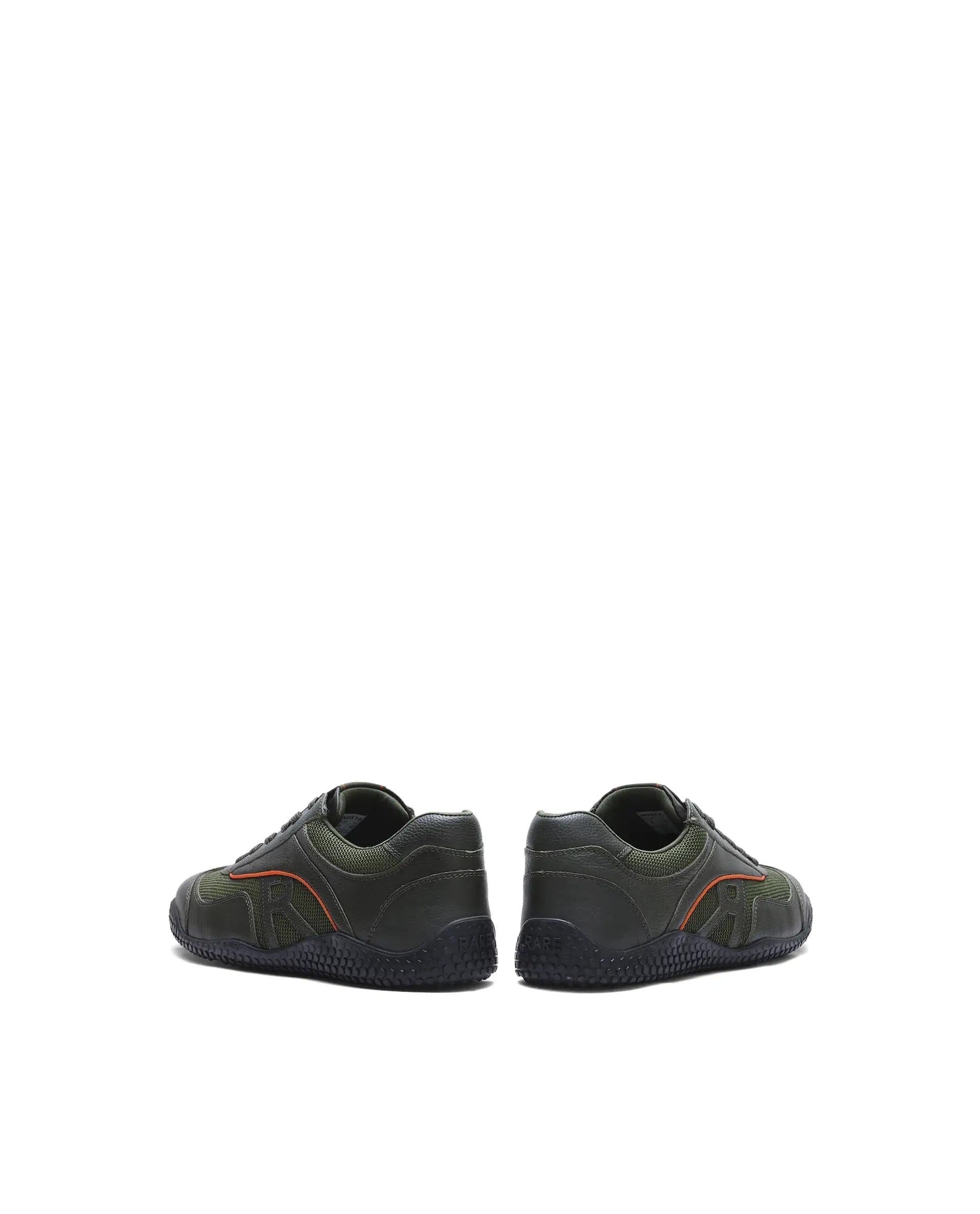 Rarez Men's Nosta Olive Leather Sneaker