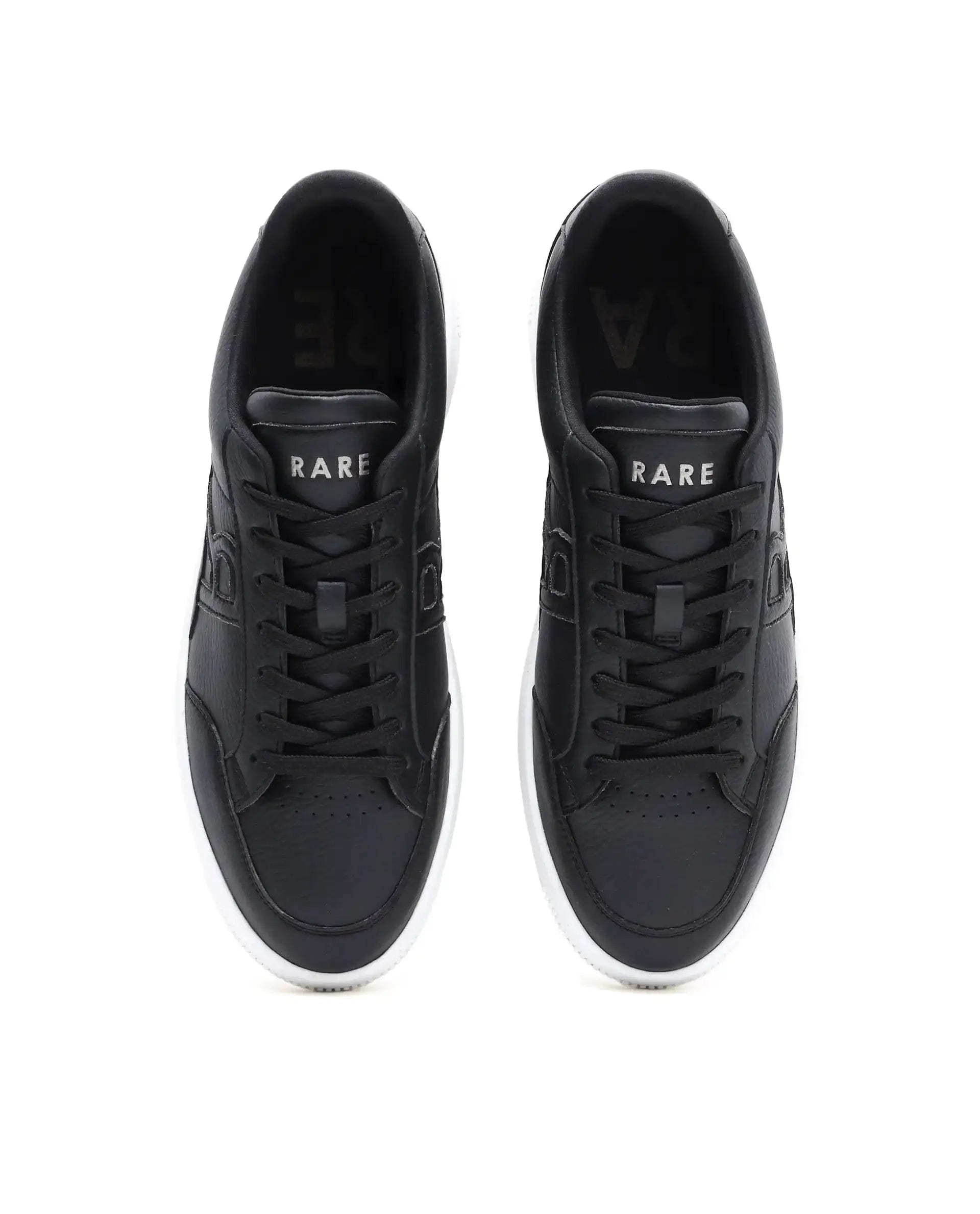 RAREZ Rare Rabbit Men's Lino Black/White Micro Leather Sneaker