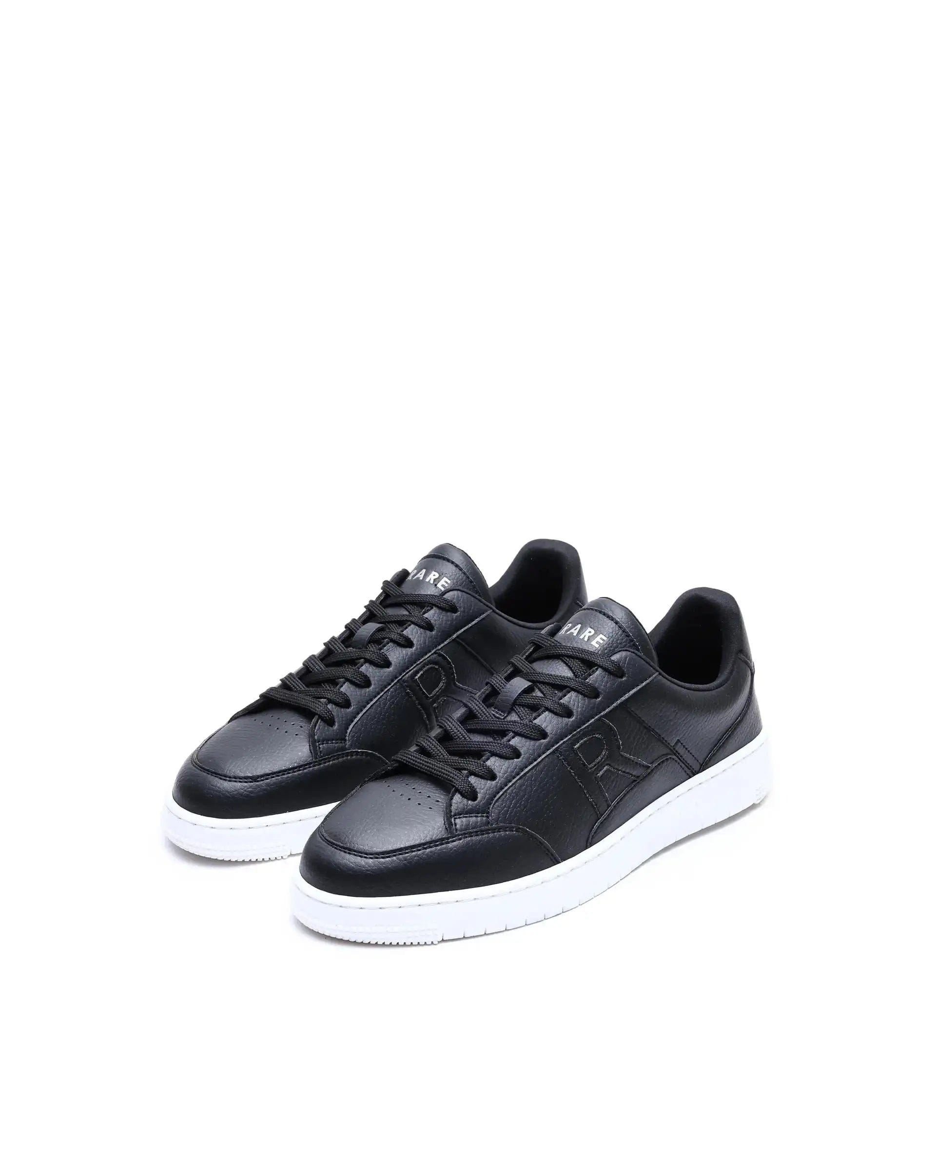 RAREZ Rare Rabbit Men's Lino Black/White Micro Leather Sneaker