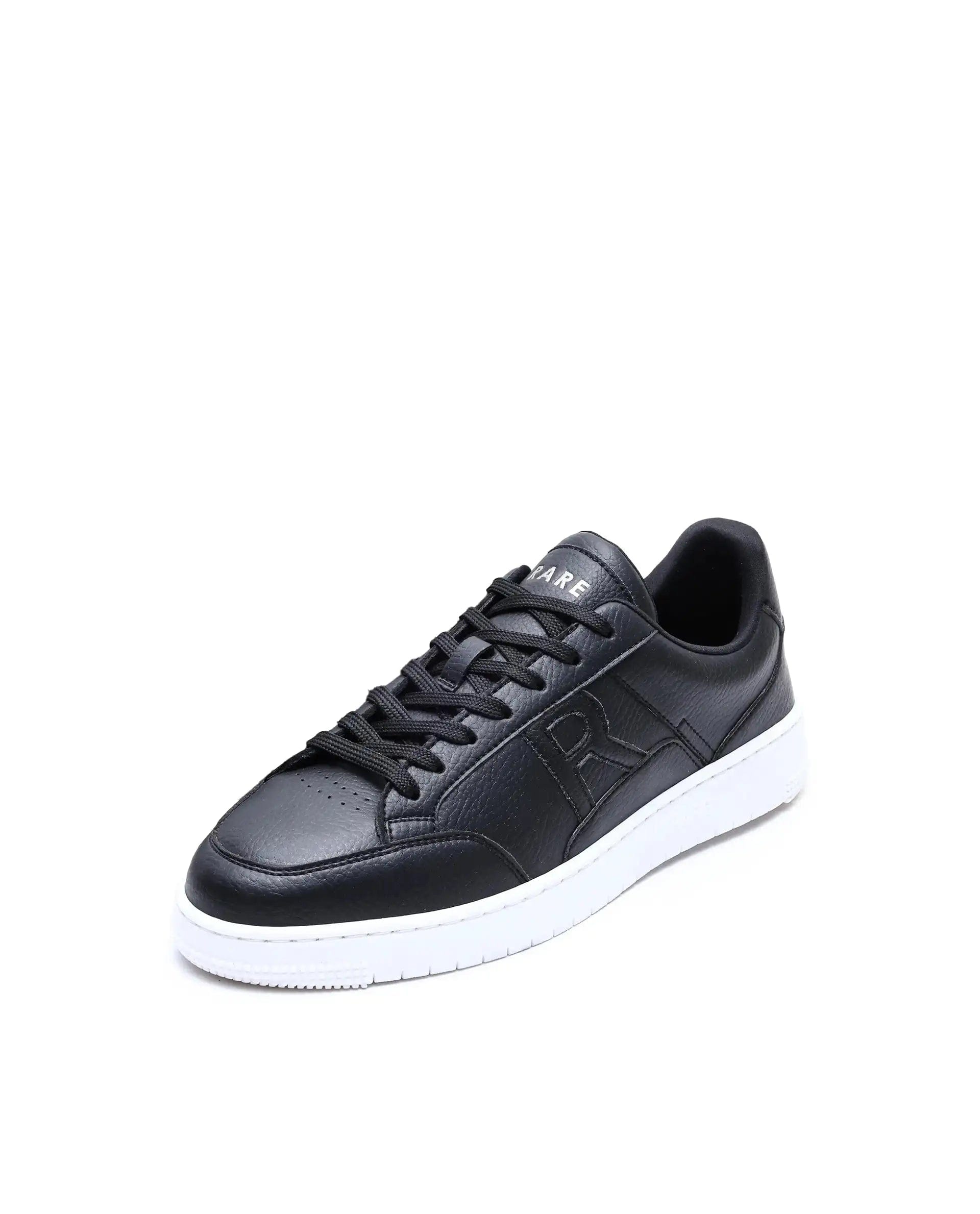RAREZ Rare Rabbit Men's Lino Black/White Micro Leather Sneaker