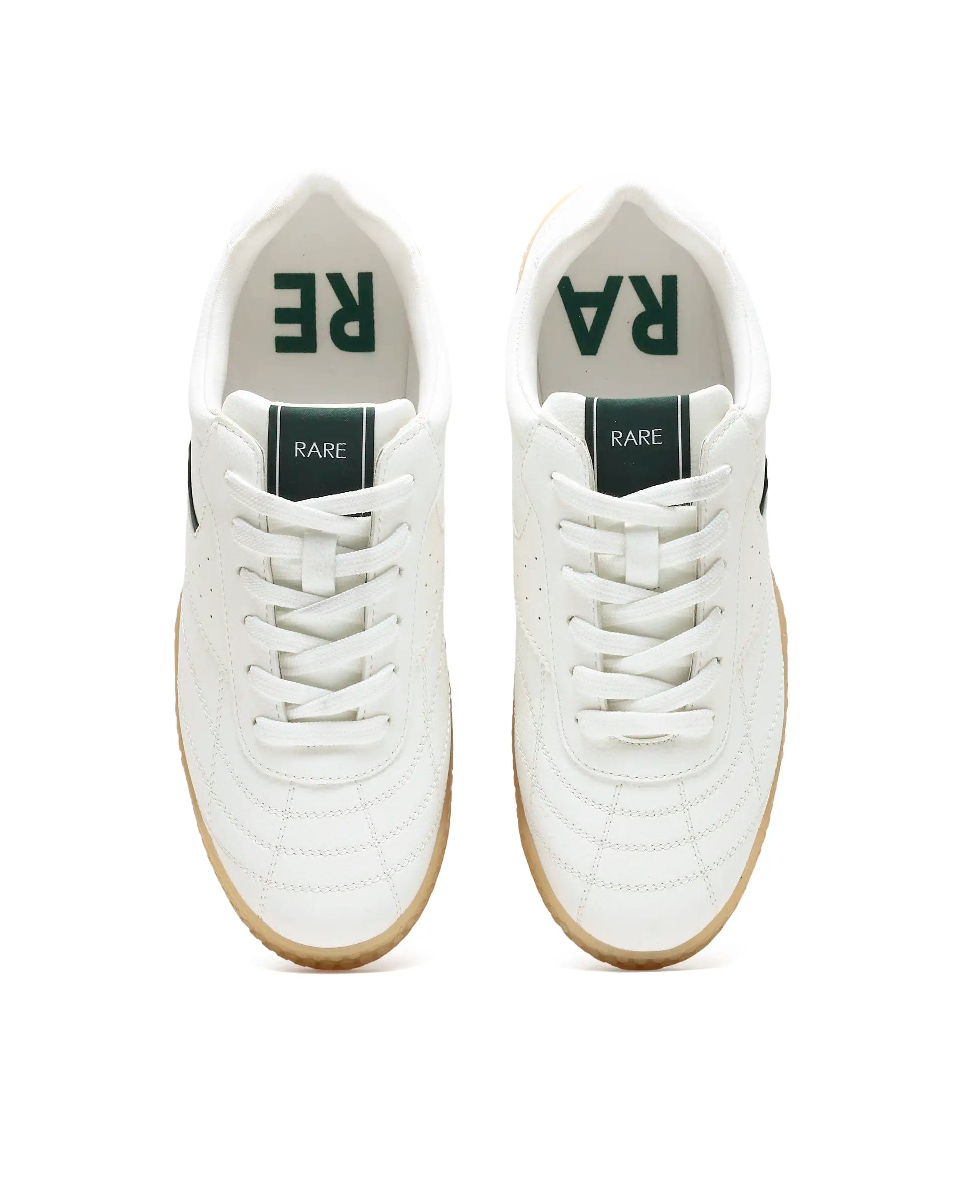 Rarez Men's Crock White Micro Fiber Leather Sneaker