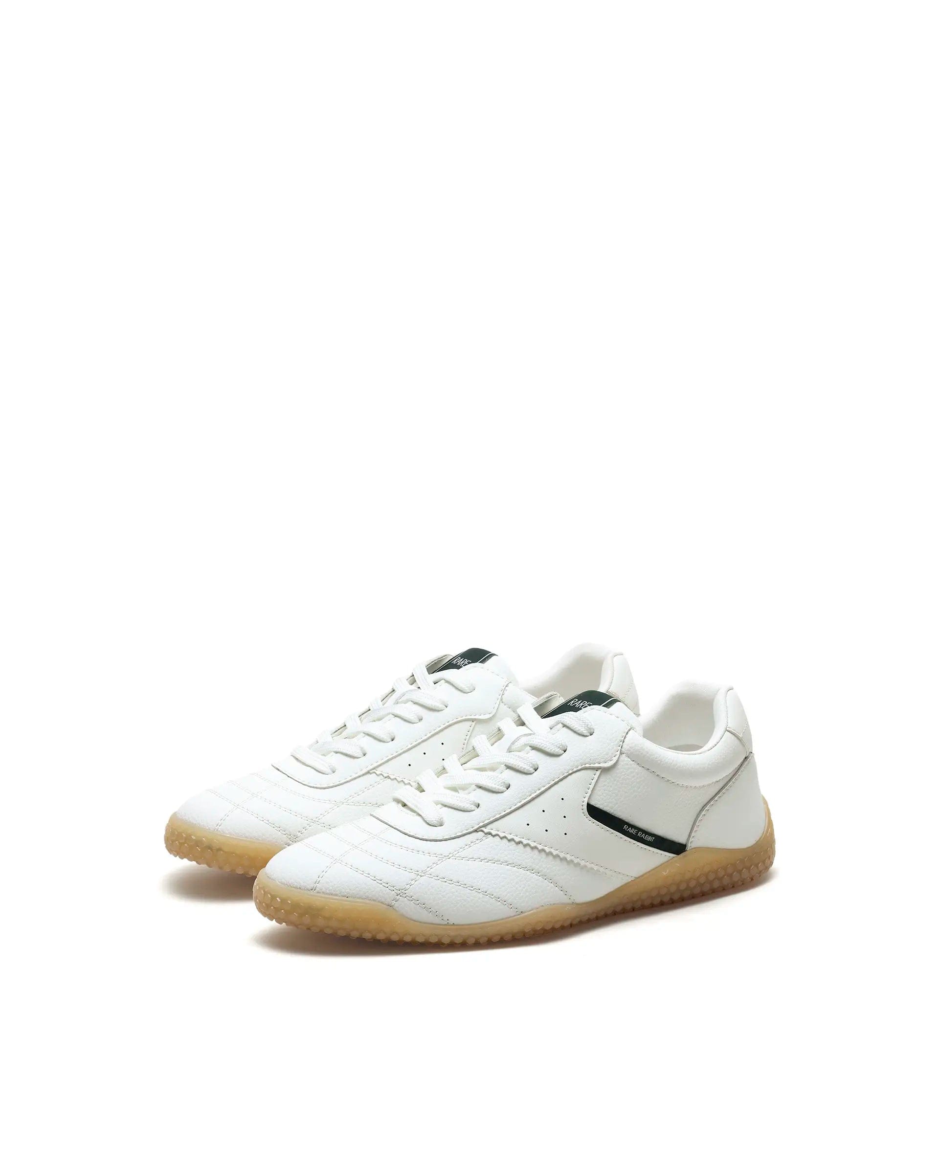 Rarez Men's Crock White Micro Fiber Leather Sneaker