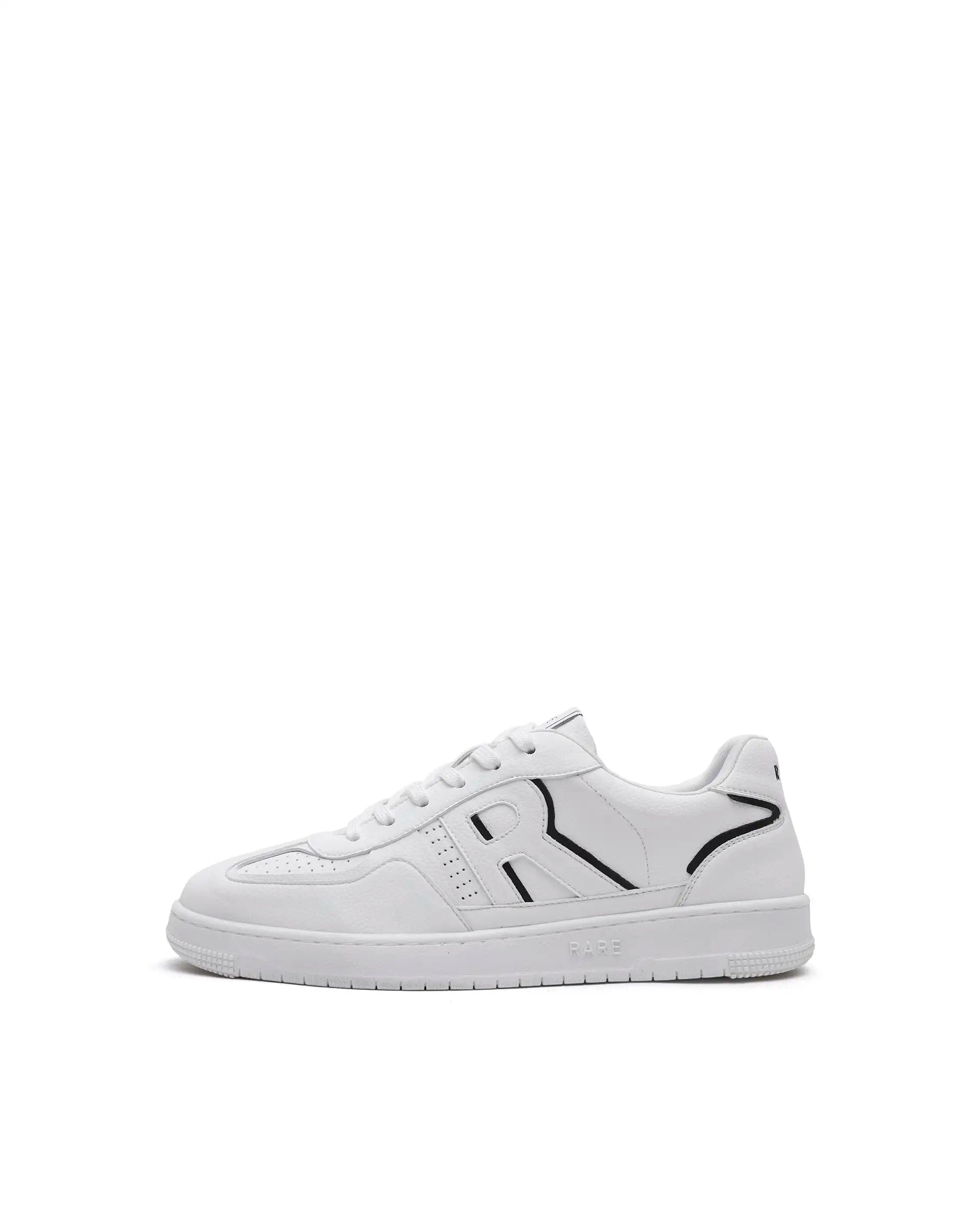 RAREZ Rare Rabbit Men's Volt White Micro Fiber Sneaker