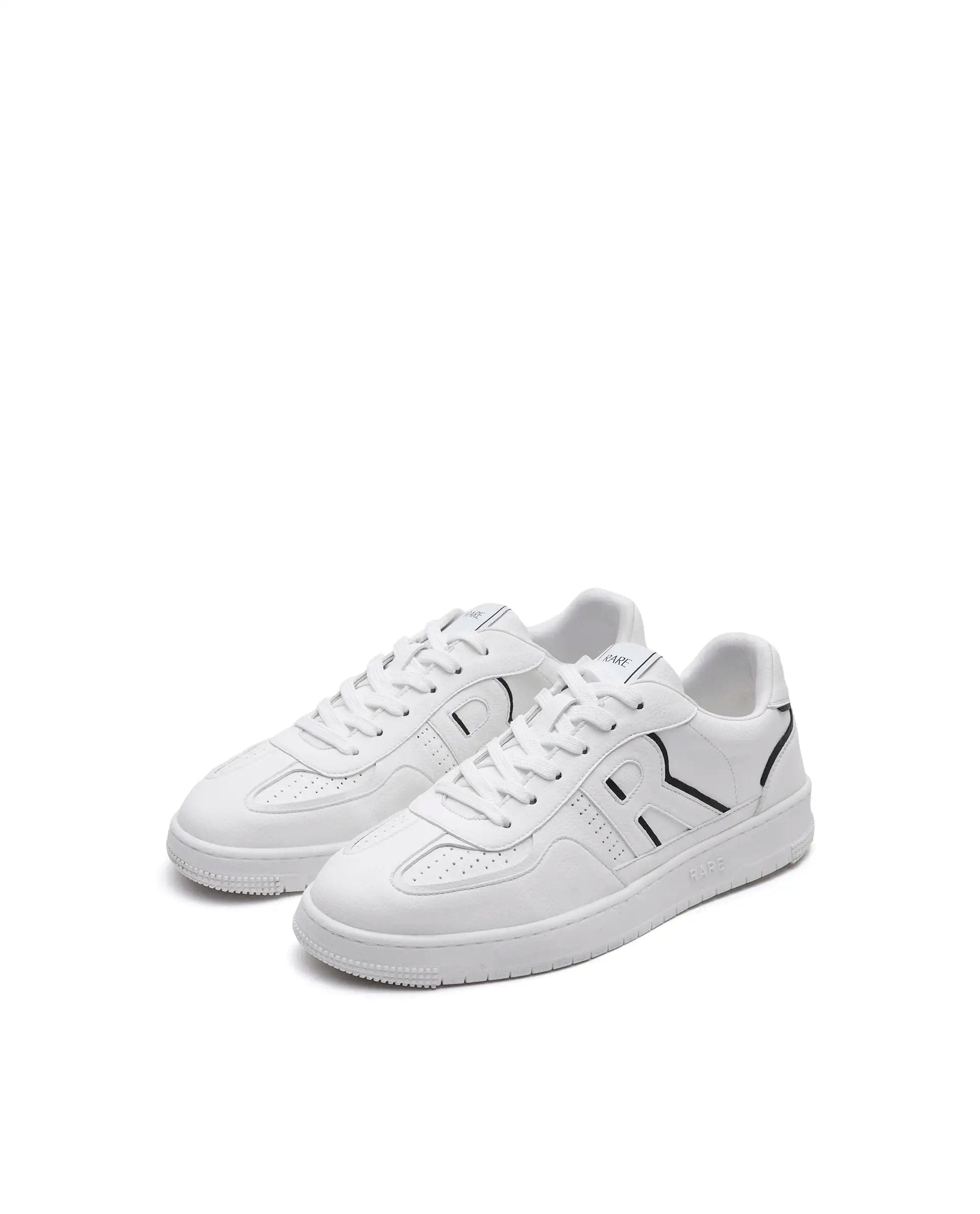 RAREZ Rare Rabbit Men's Volt White Micro Fiber Sneaker