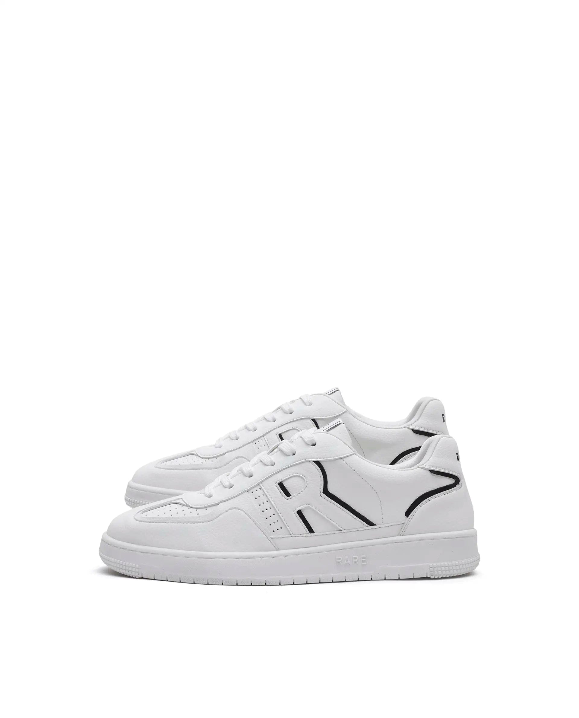 RAREZ Rare Rabbit Men's Volt White Micro Fiber Sneaker