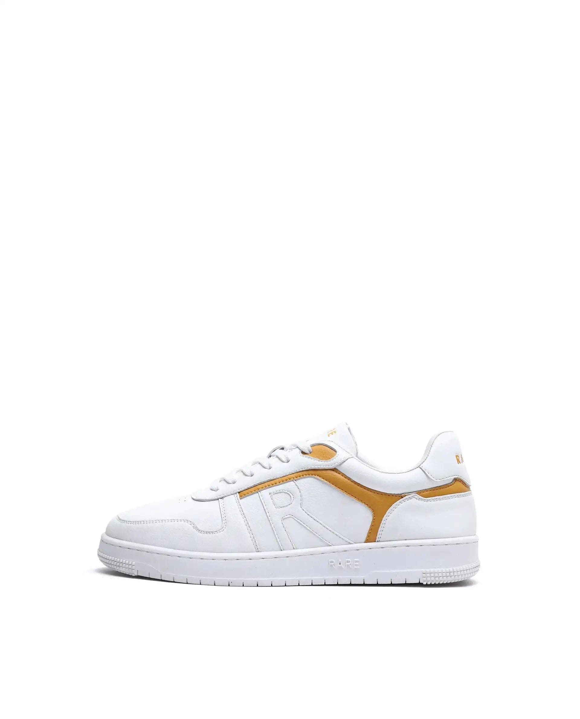 RAREZ Rare Rabbit Men's Lexis Yellow Micro Leather Sneaker
