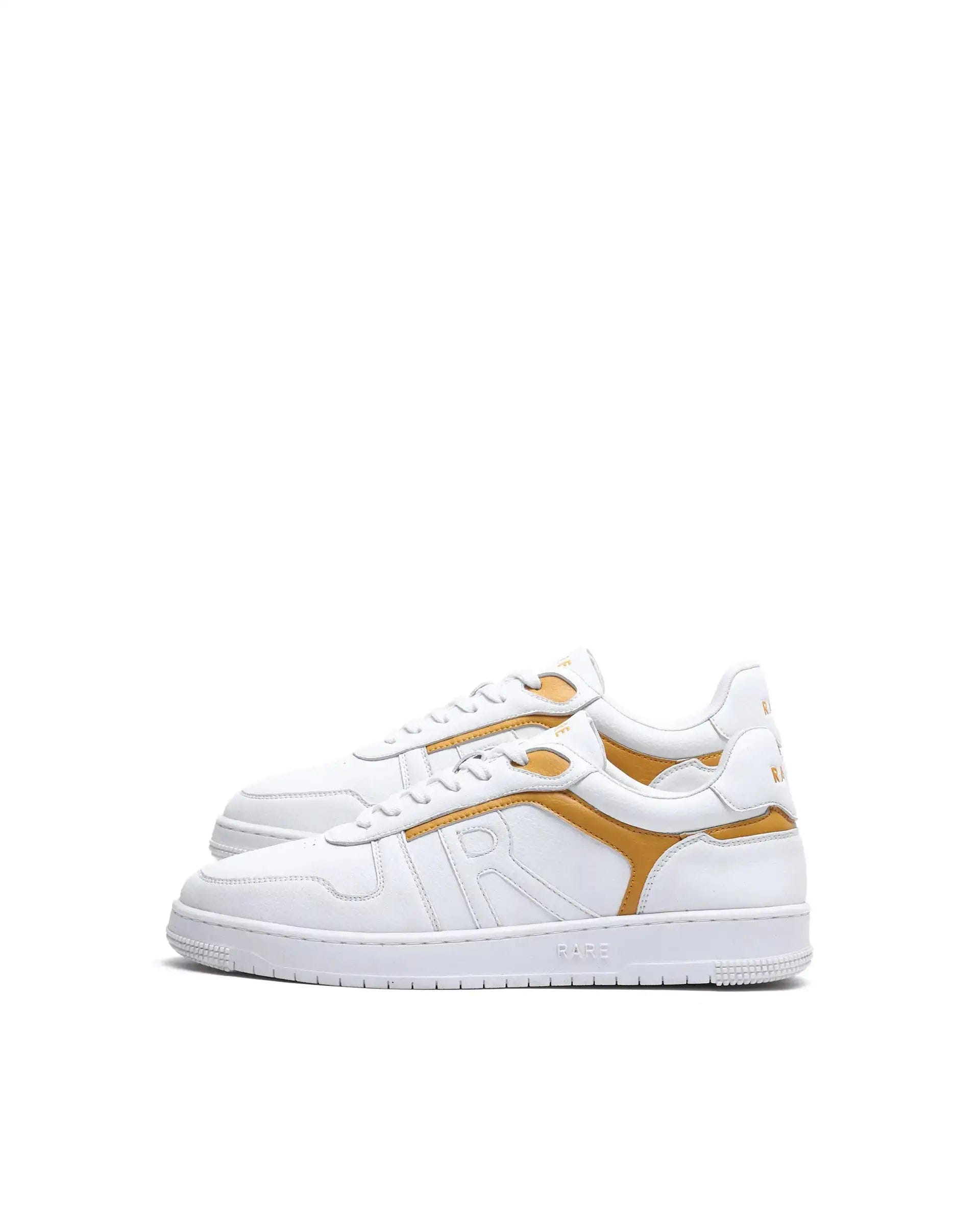 RAREZ Rare Rabbit Men's Lexis Yellow Micro Leather Sneaker