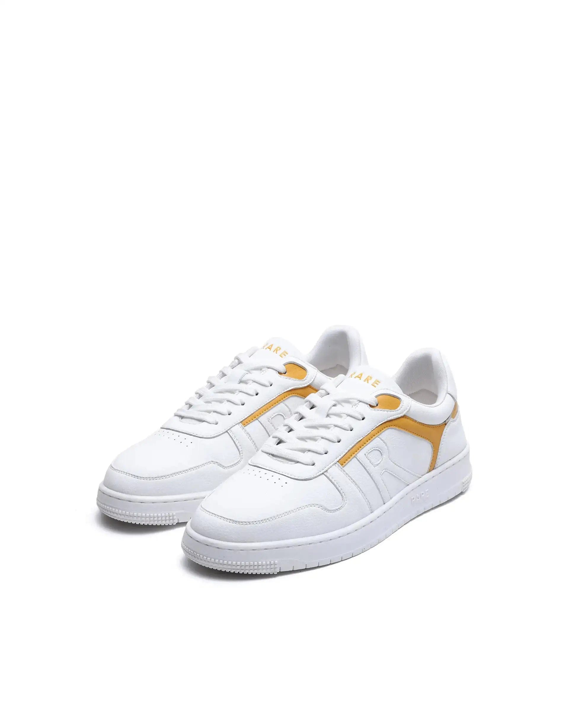 RAREZ Rare Rabbit Men's Lexis Yellow Micro Leather Sneaker