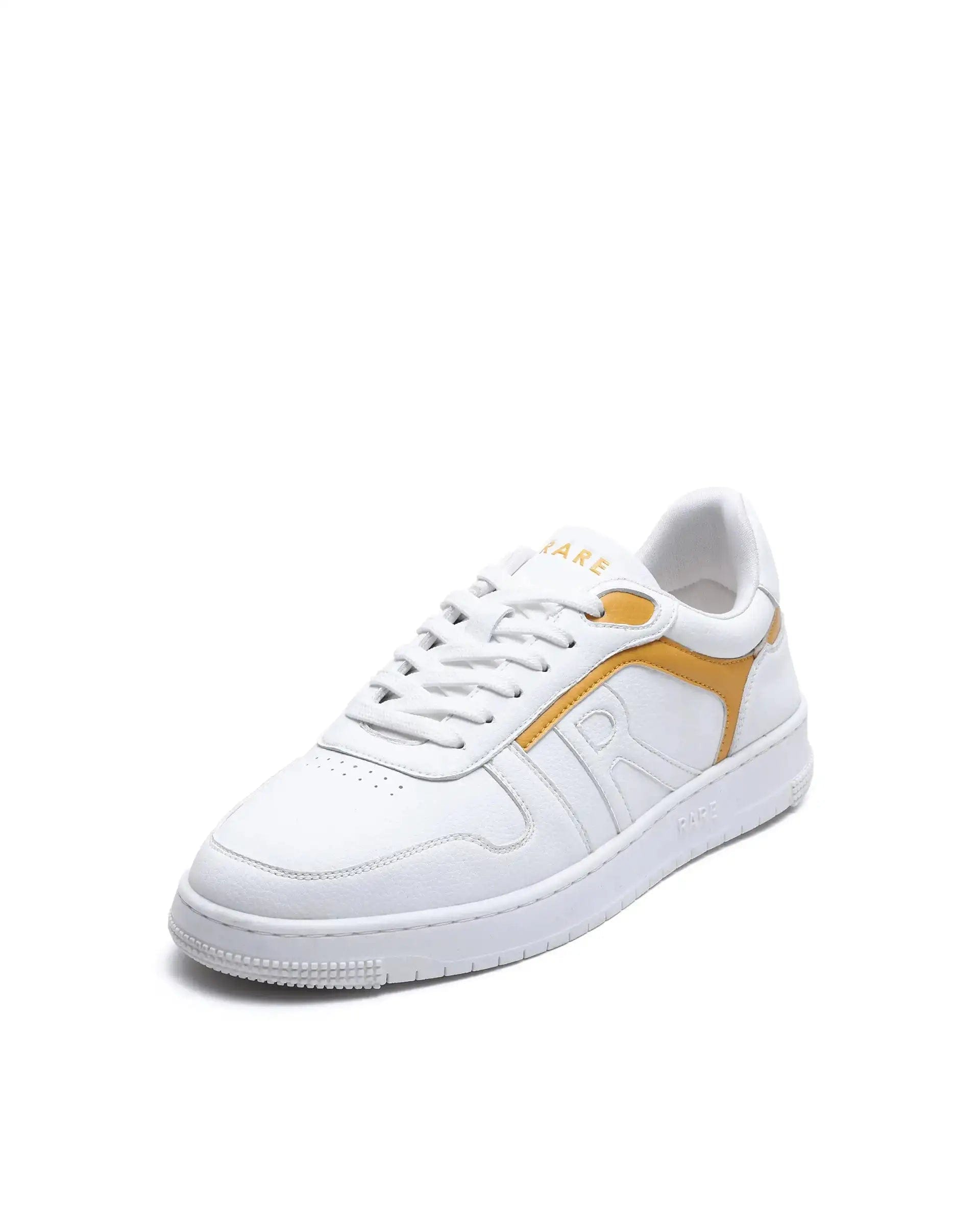 RAREZ Rare Rabbit Men's Lexis Yellow Micro Leather Sneaker