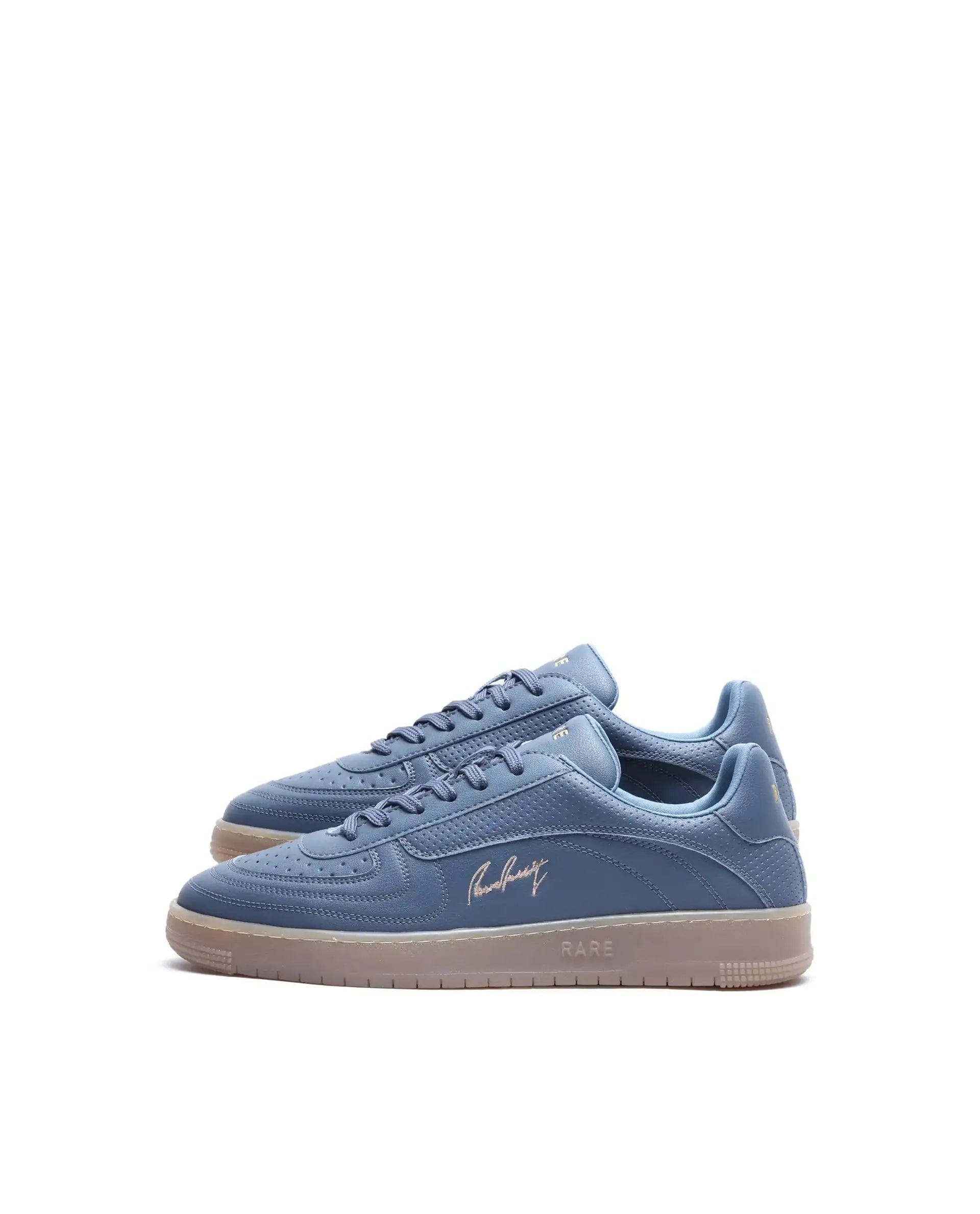 RAREZ Rare Rabbit Men's Agno Navy Micro Leather Sneaker