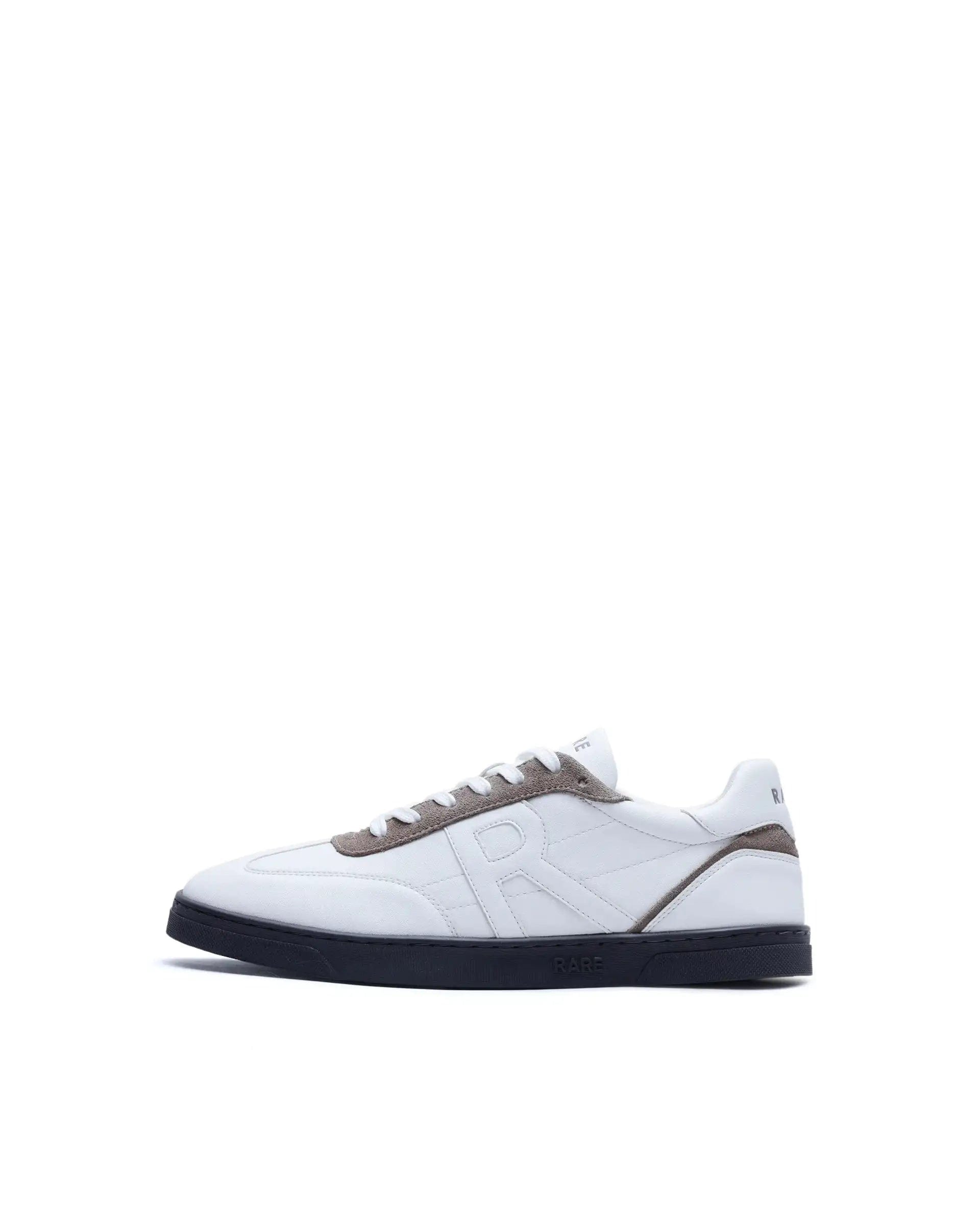 RAREZ Rare Rabbit Men's Marco White Micro Leather Sneaker