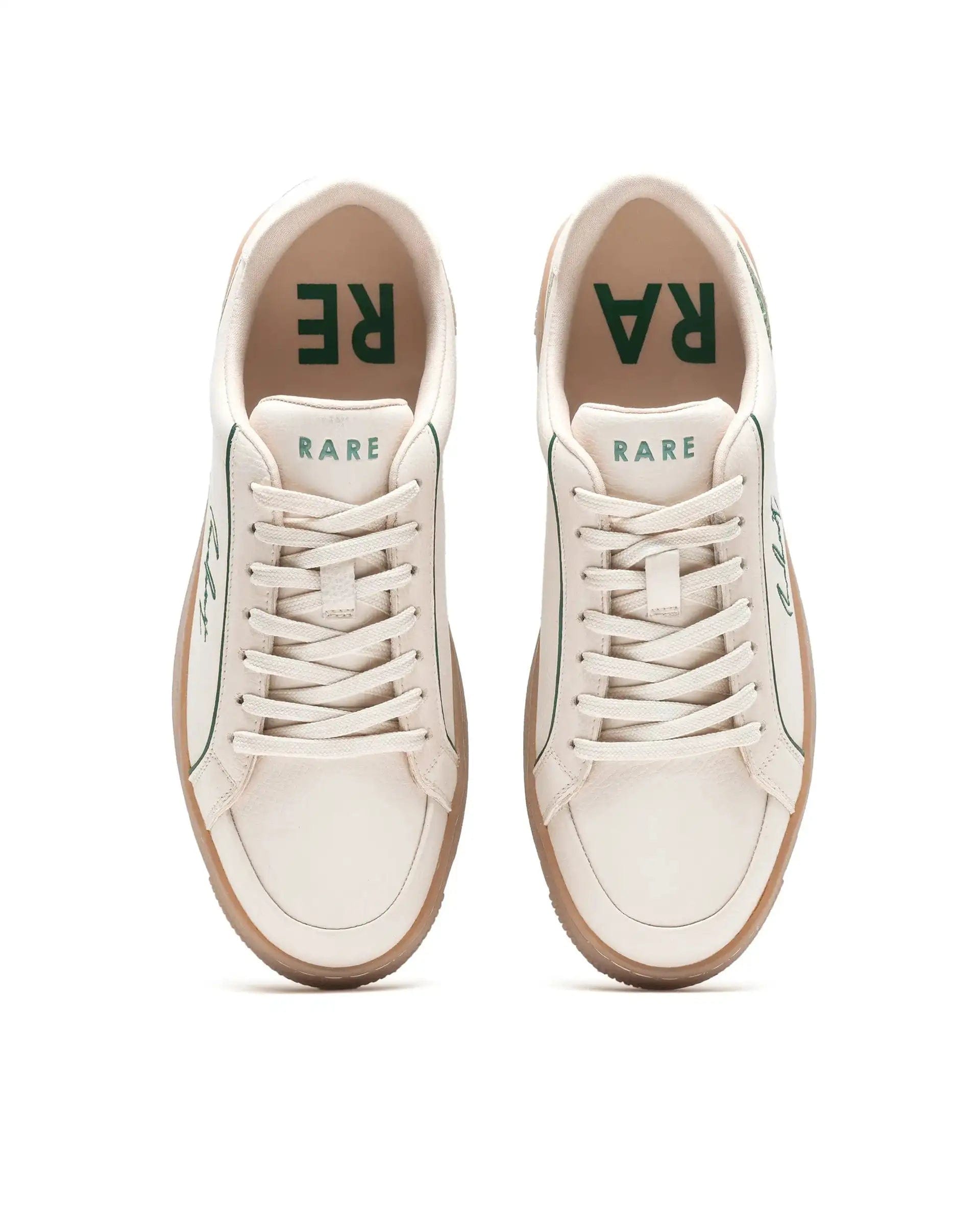 RAREZ Rare Rabbit Men's Elleo Beige Micro Leather Sneaker