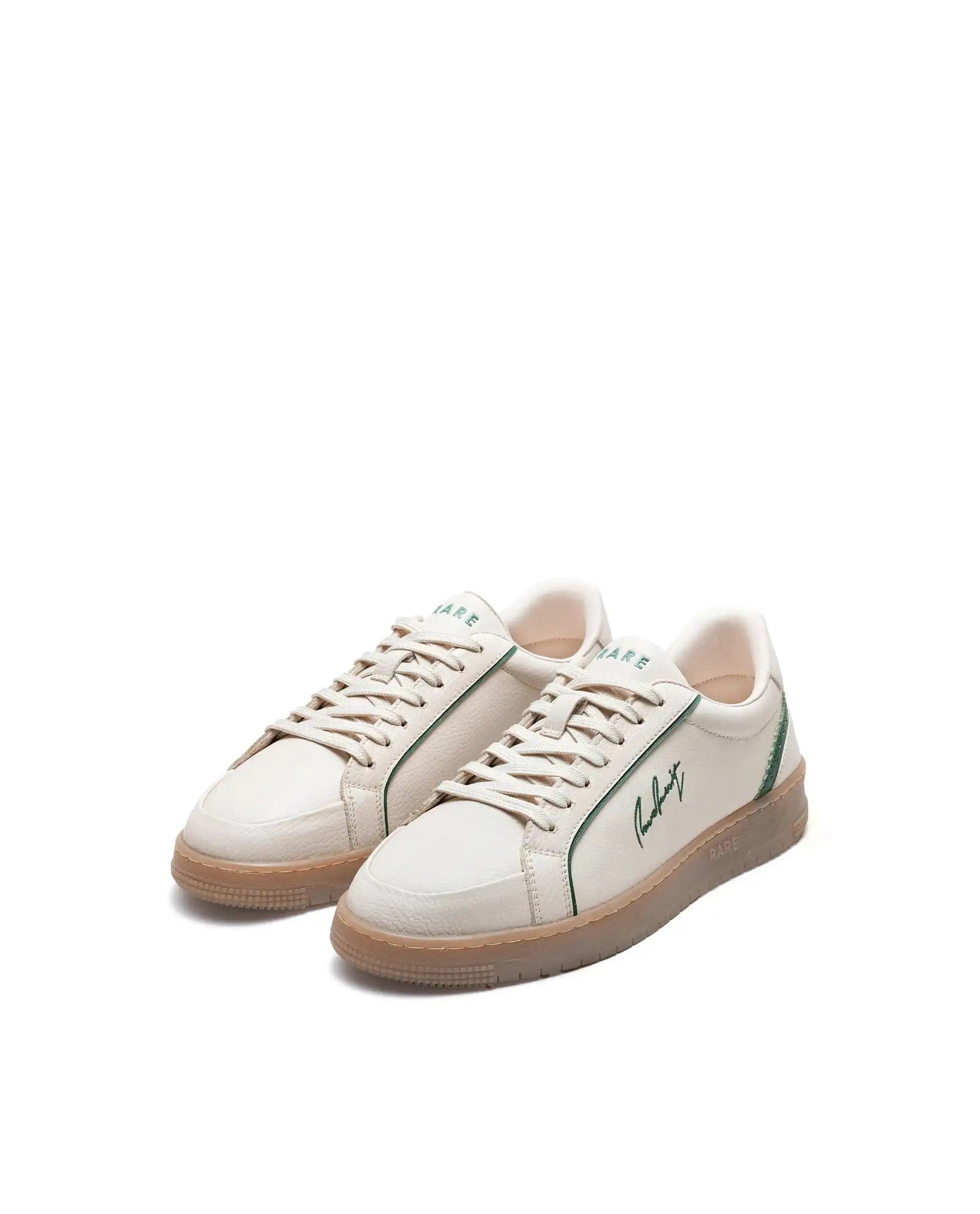 RAREZ Rare Rabbit Men's Elleo Beige Micro Leather Sneaker